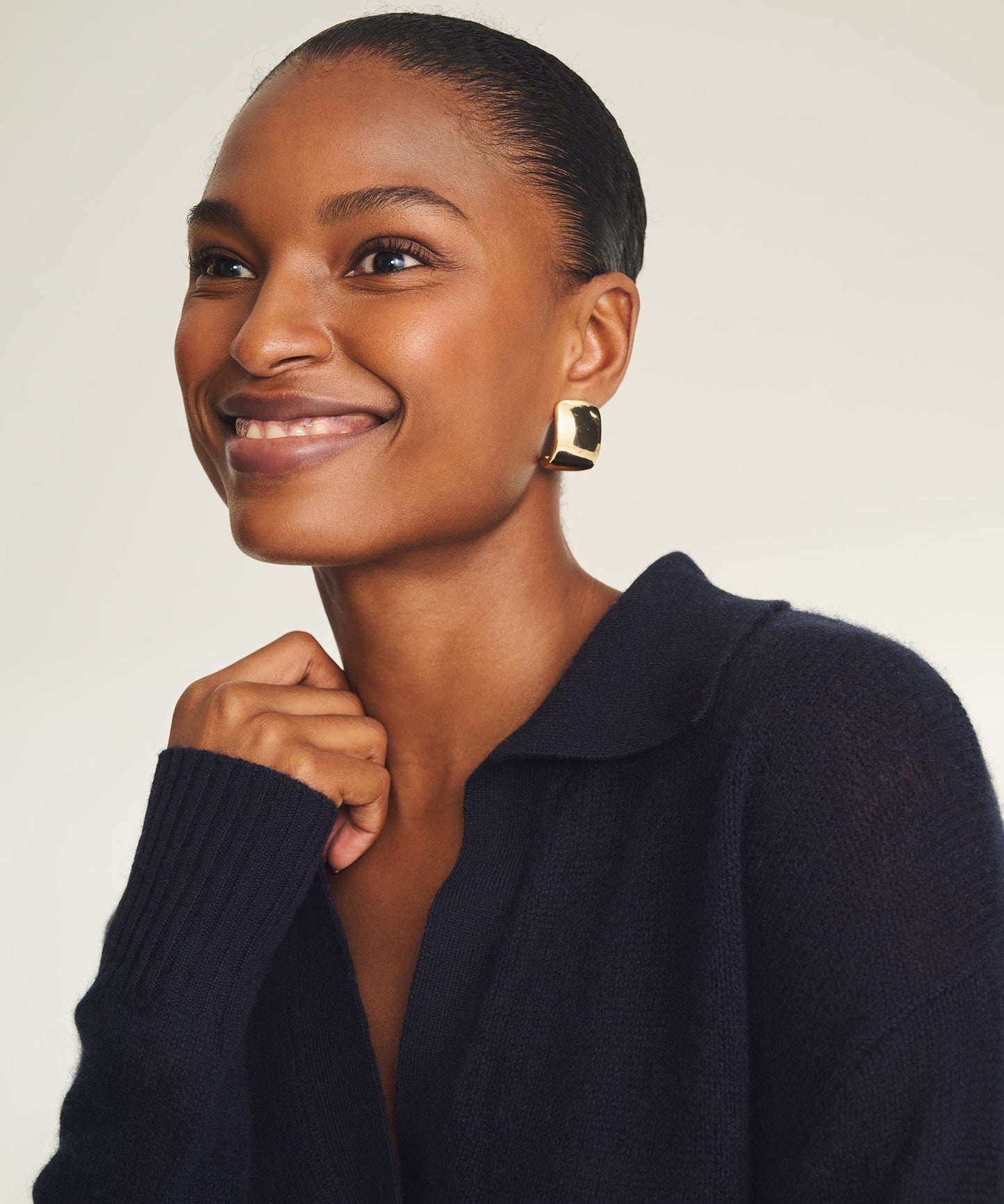 Featherweight Cashmere Polo Sweater