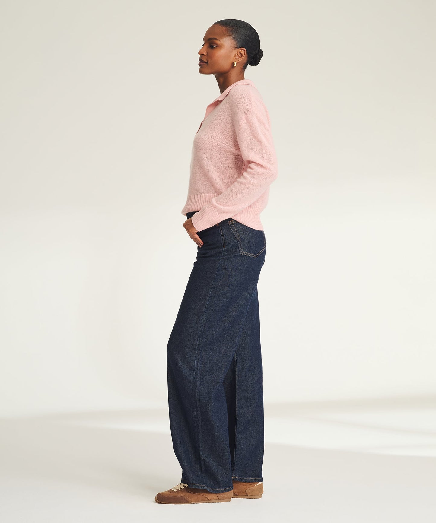 Featherweight Cashmere Polo Sweater