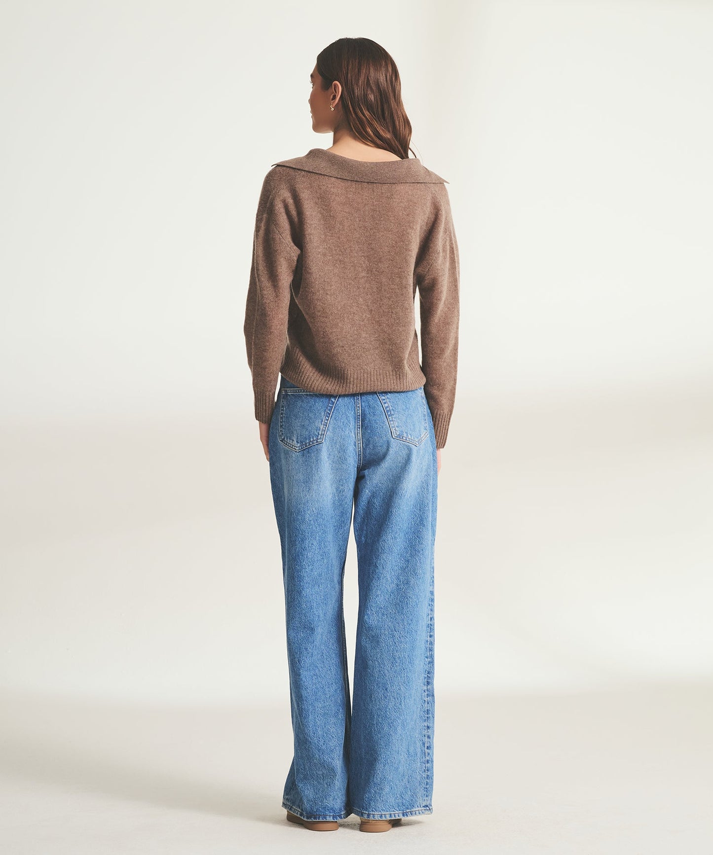 Featherweight Cashmere Polo Sweater