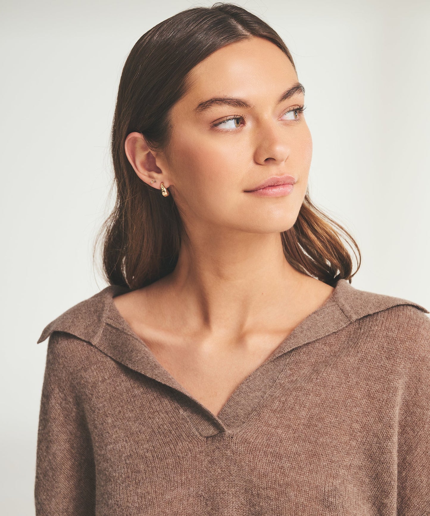 Featherweight Cashmere Polo Sweater