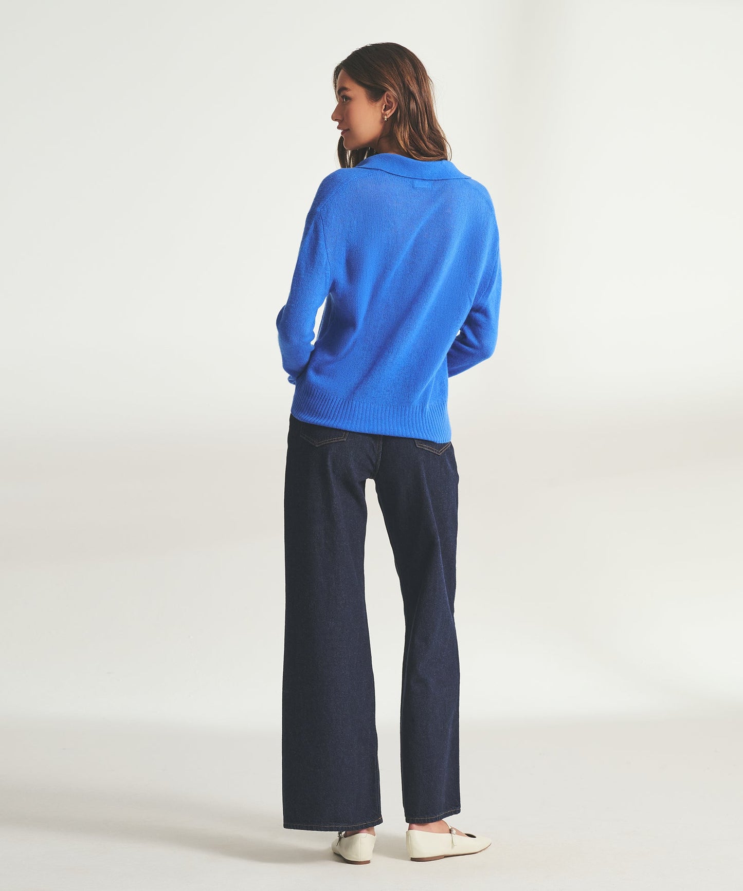 Featherweight Cashmere Polo Sweater