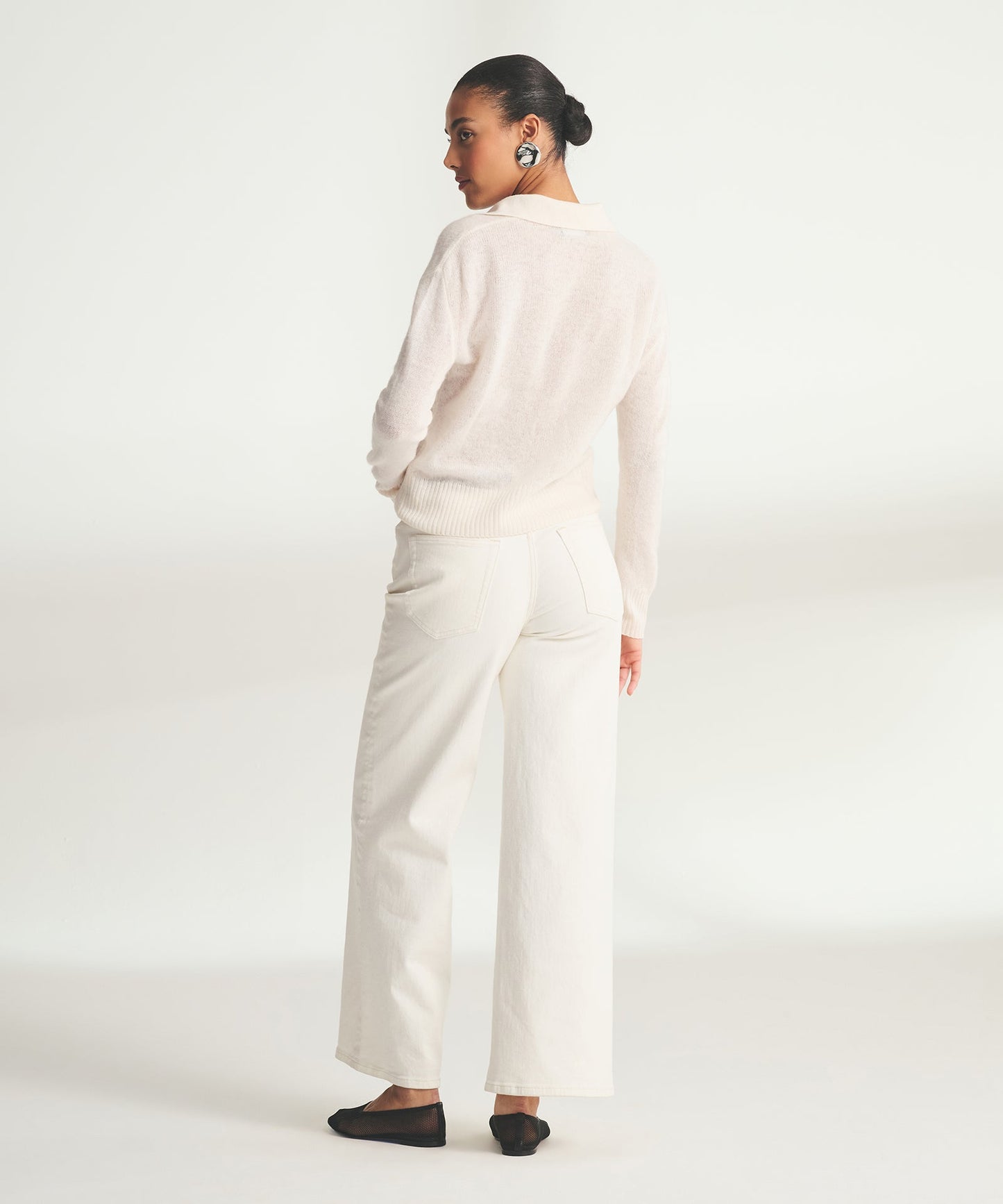 Featherweight Cashmere Polo Sweater