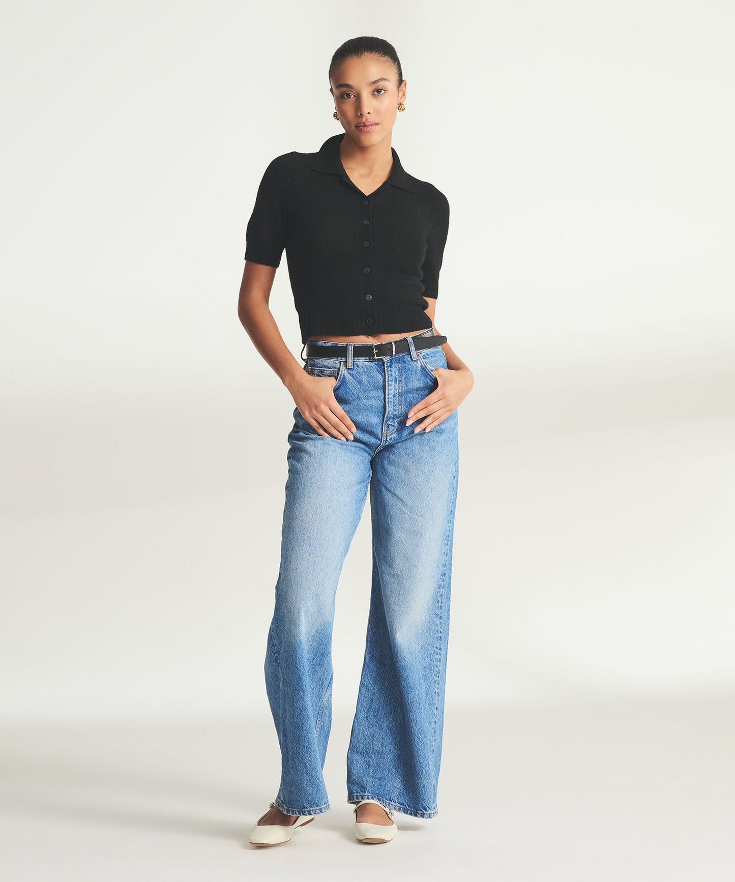 Featherweight Cashmere Short Sleeve Cardigan