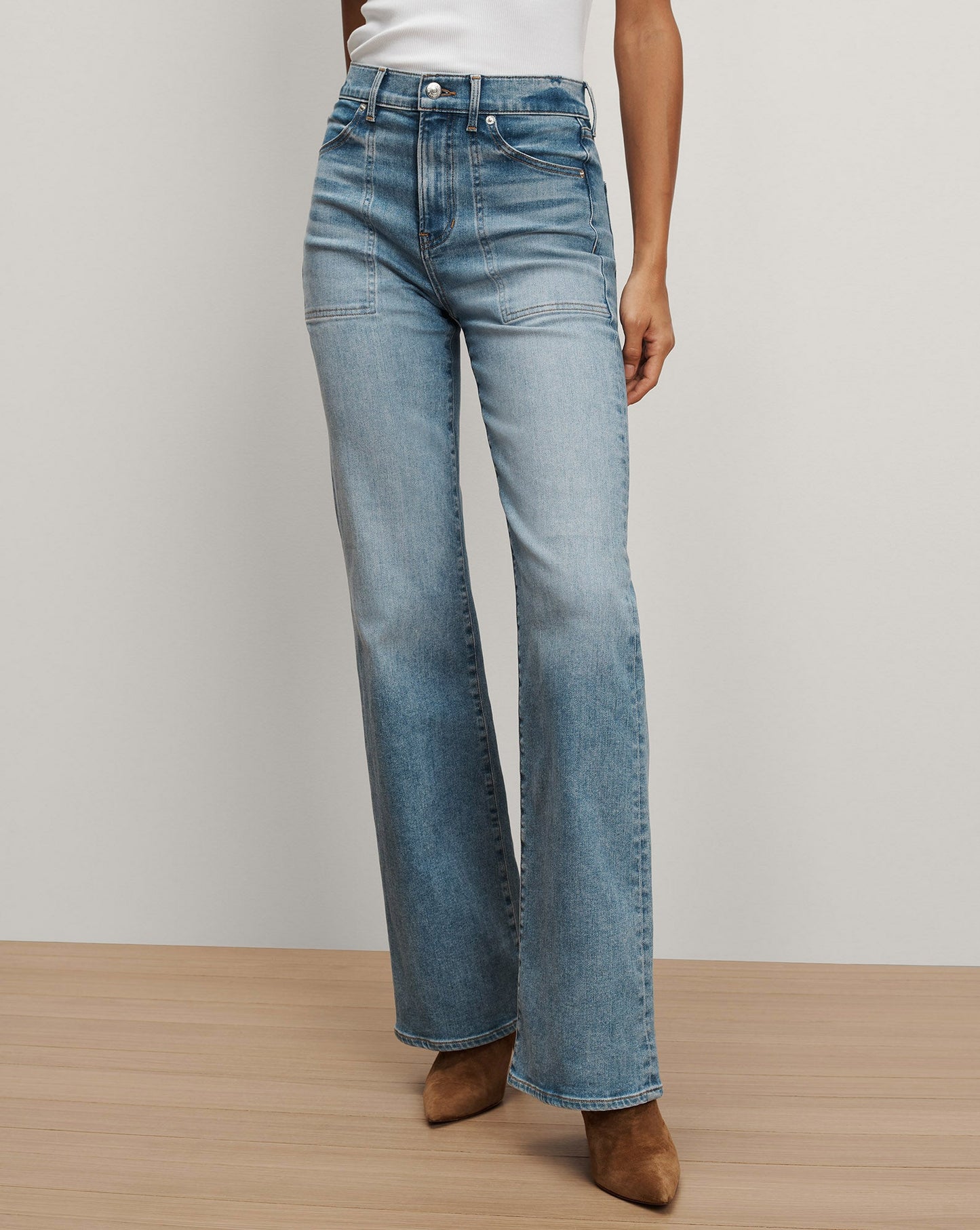 Crosbie Slim Wide-Leg Jean