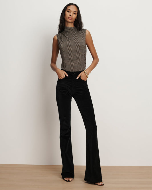 Beverly Velvet Skinny-Flare Pant