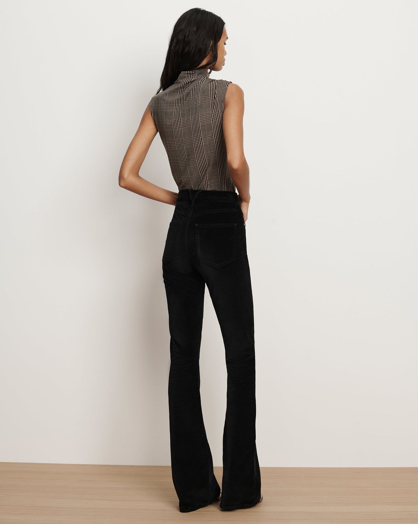 Beverly Velvet Skinny-Flare Pant