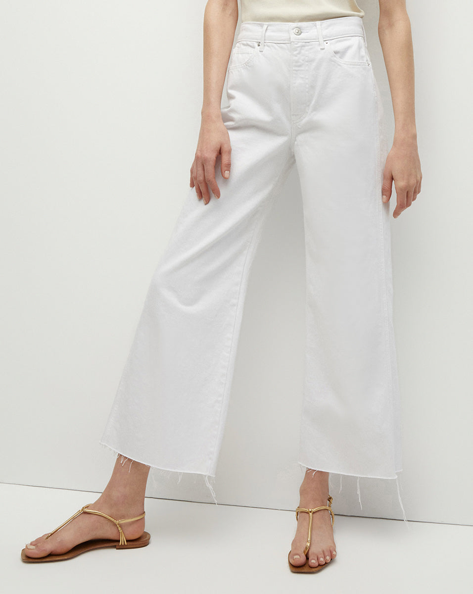 Taylor Cropped Wide-Leg Jean