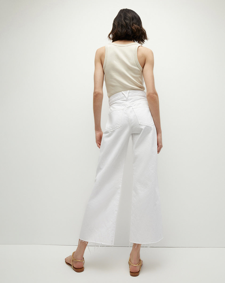 Taylor Cropped Wide-Leg Jean