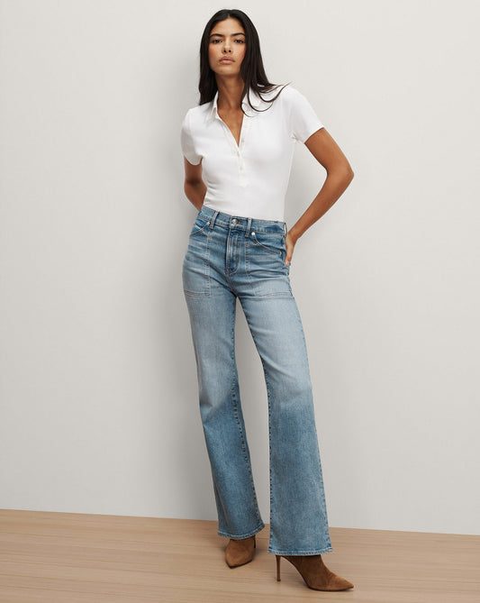 Crosbie Slim Wide-Leg Jean