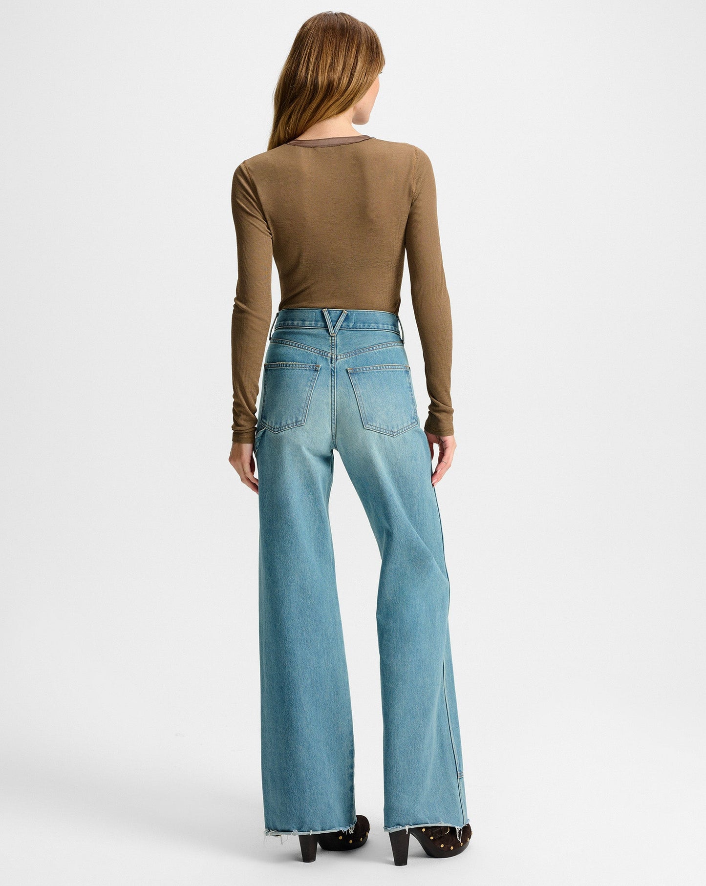 Taylor Wide-Leg Jean with Chaps