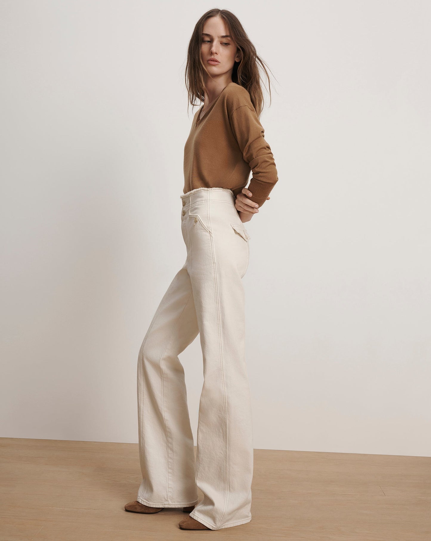 Crosbie Slim Wide-Leg Jean