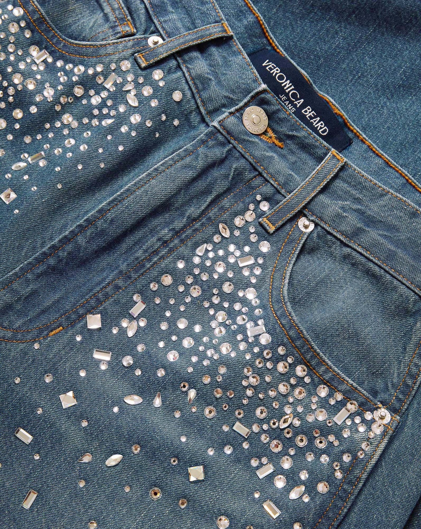 Kasey Crystal Wide-Leg Jean