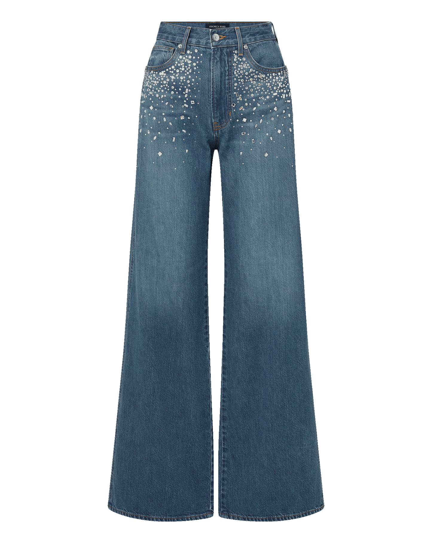 Kasey Crystal Wide-Leg Jean