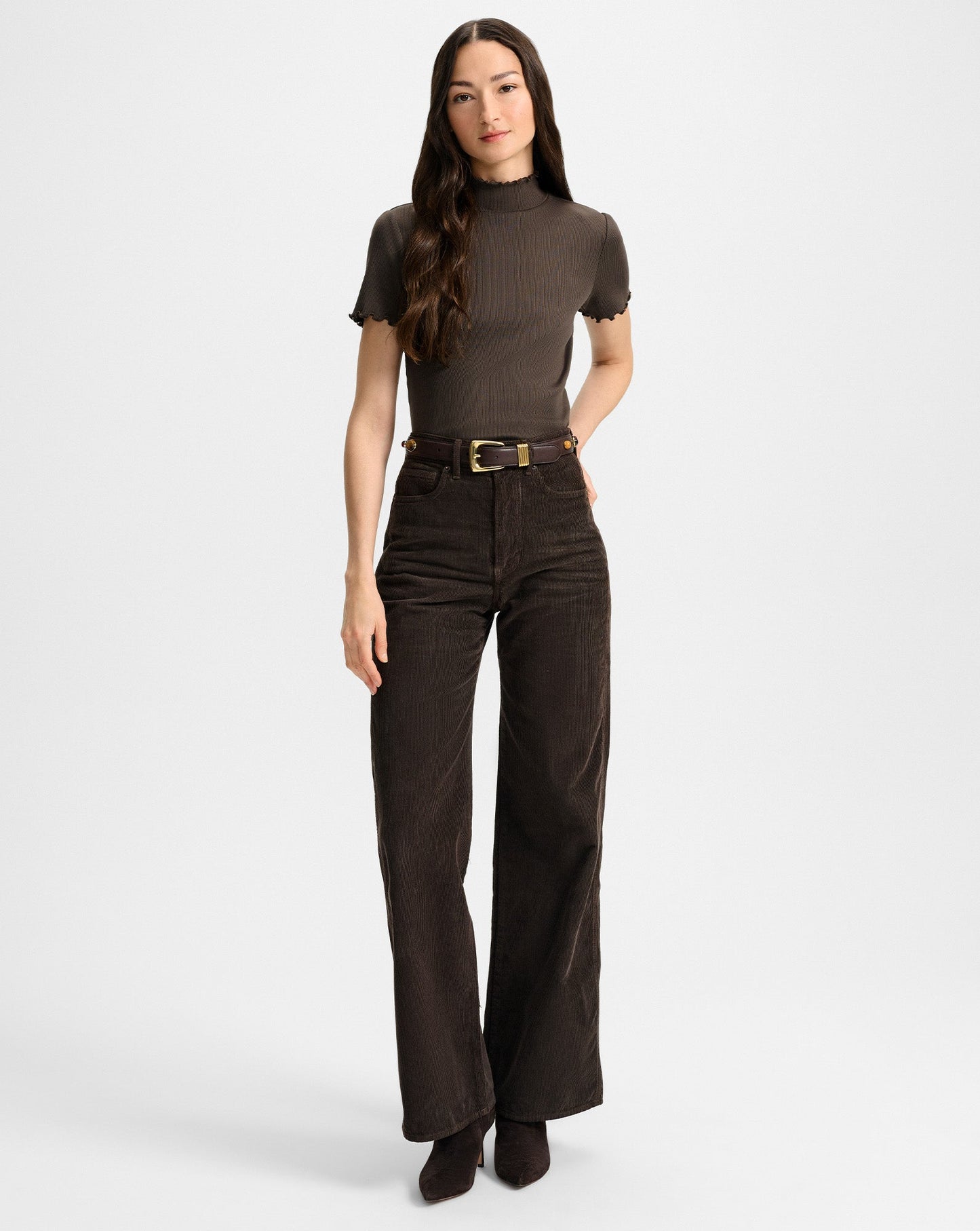 Taylor Corduroy Wide-Leg Pant
