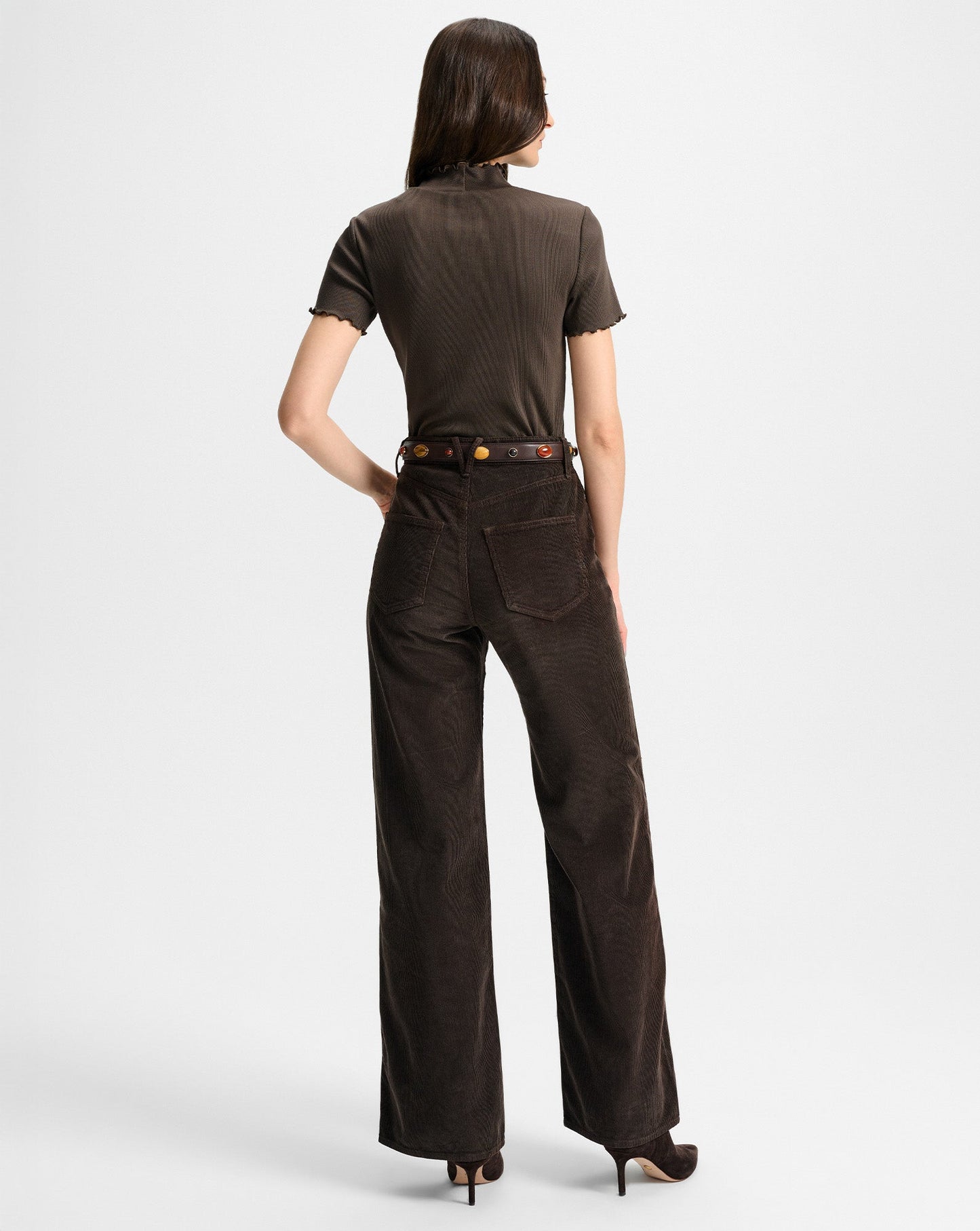 Taylor Corduroy Wide-Leg Pant