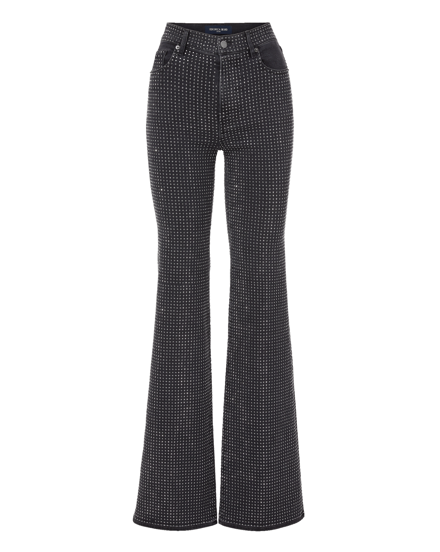 Crosbie Rhinestone Slim Wide-Leg Jean