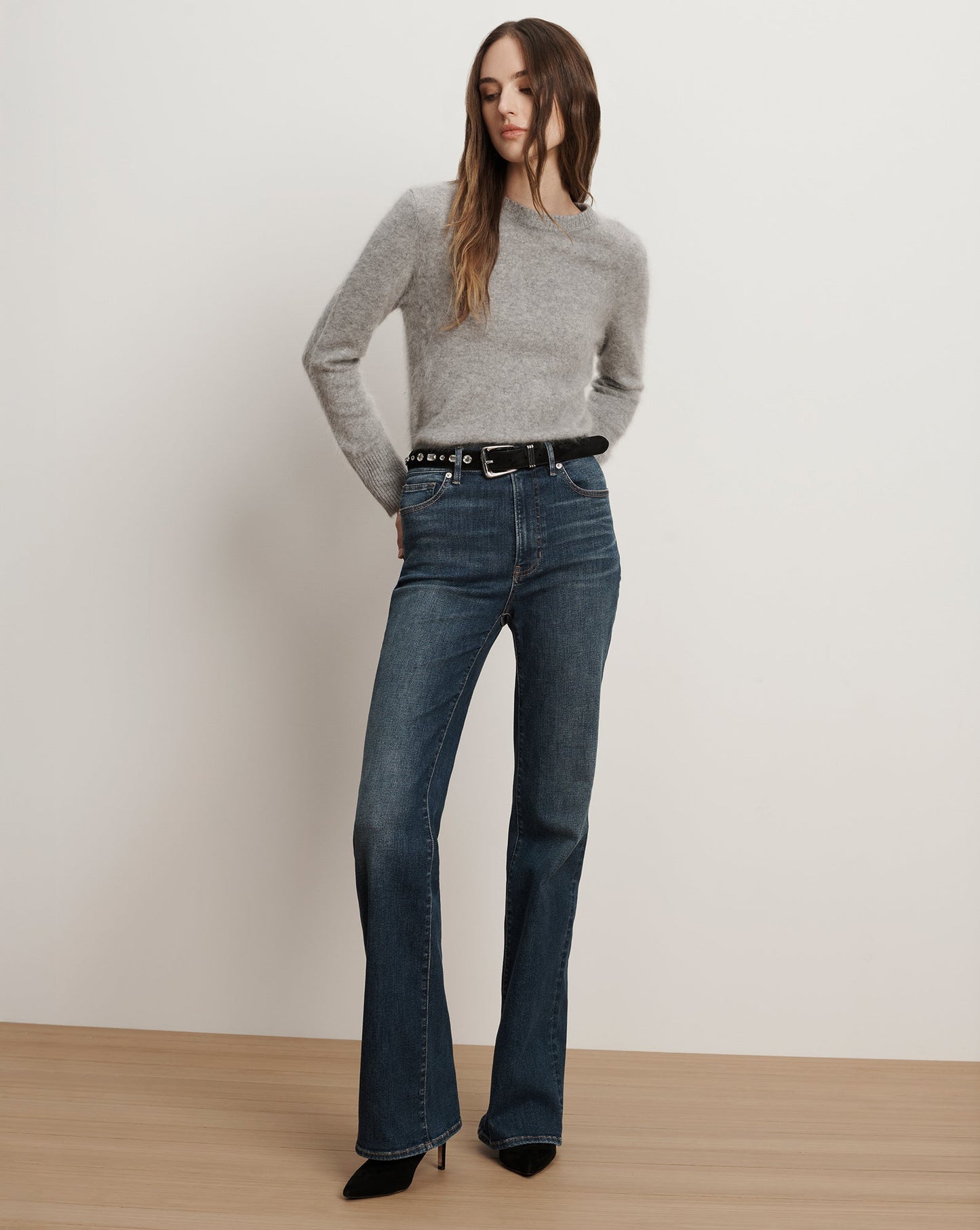 Crosbie Slim Wide-Leg Jean