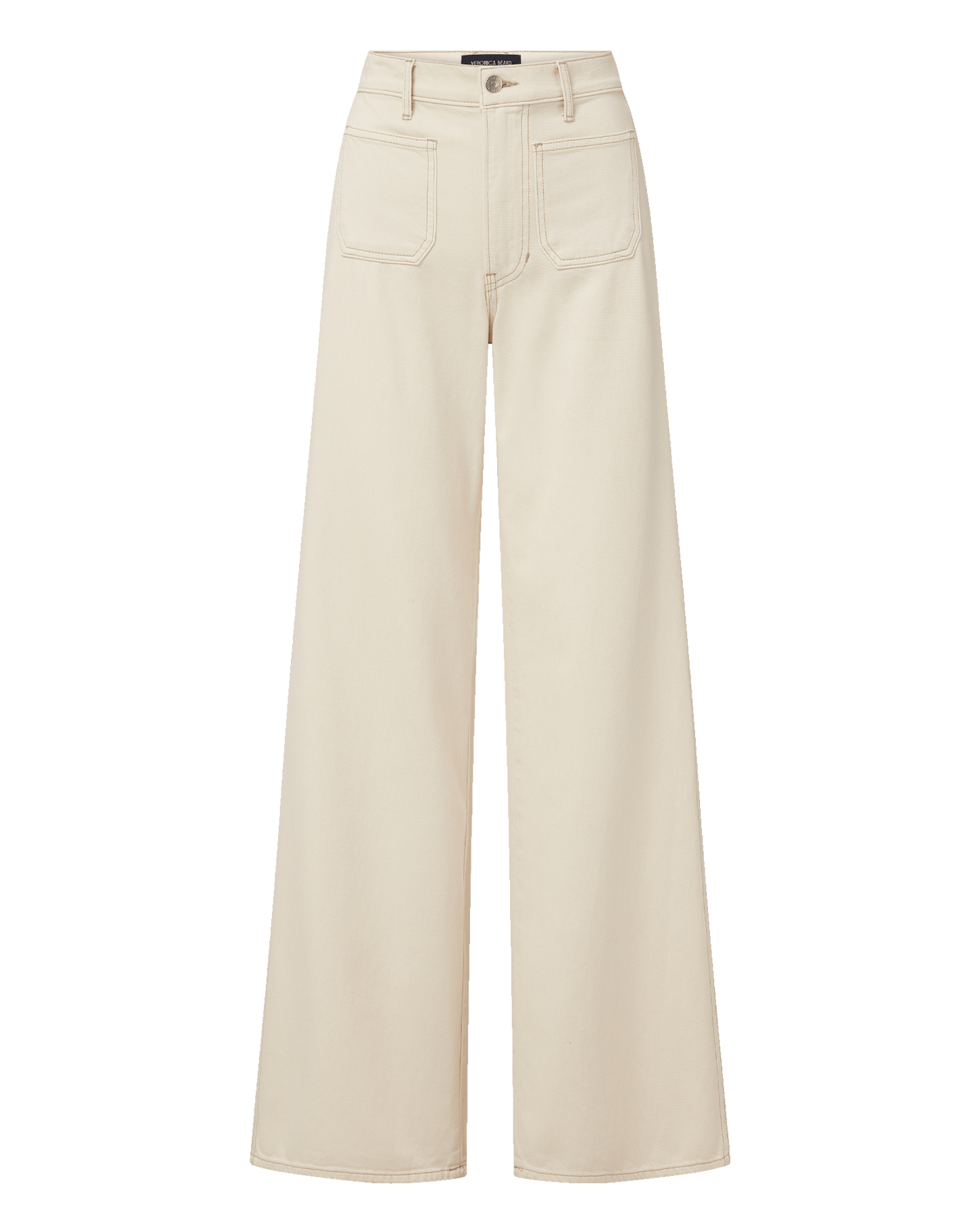 Kasey Patch-Pocket Wide-Leg Jean