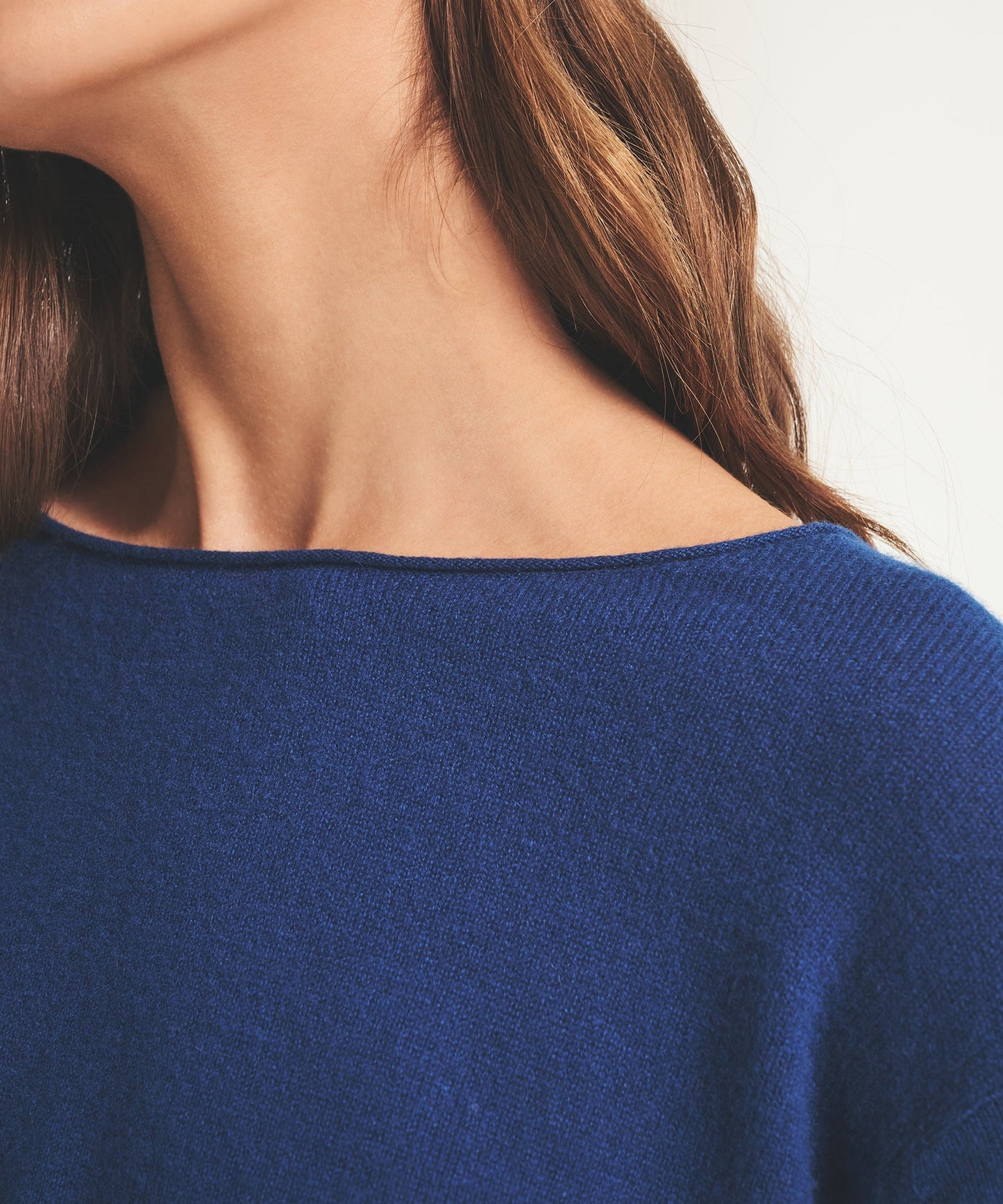 Lightweight Cashmere Boatneck Sweater
