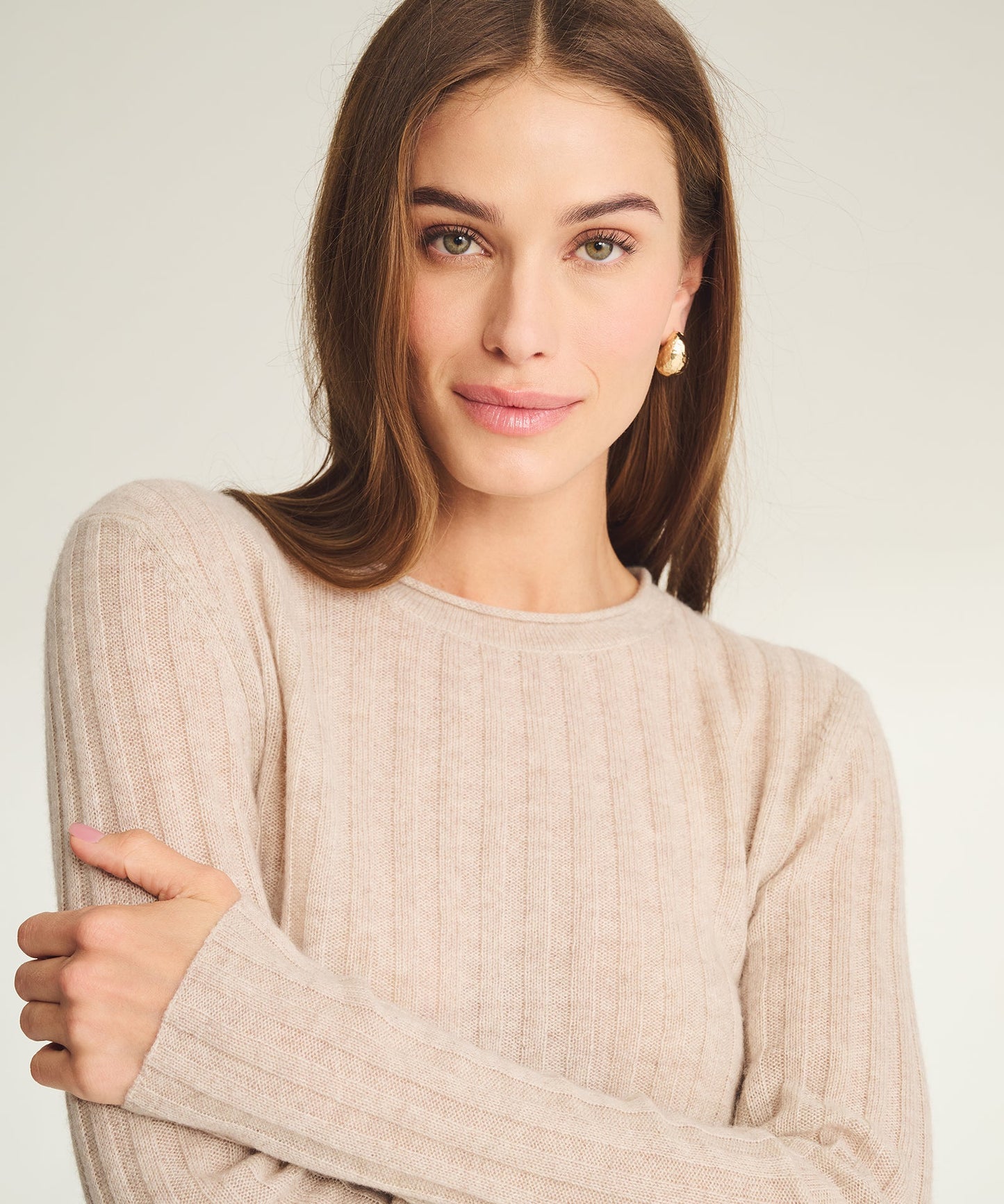 Lightweight Cashmere Ribbed Sweater
