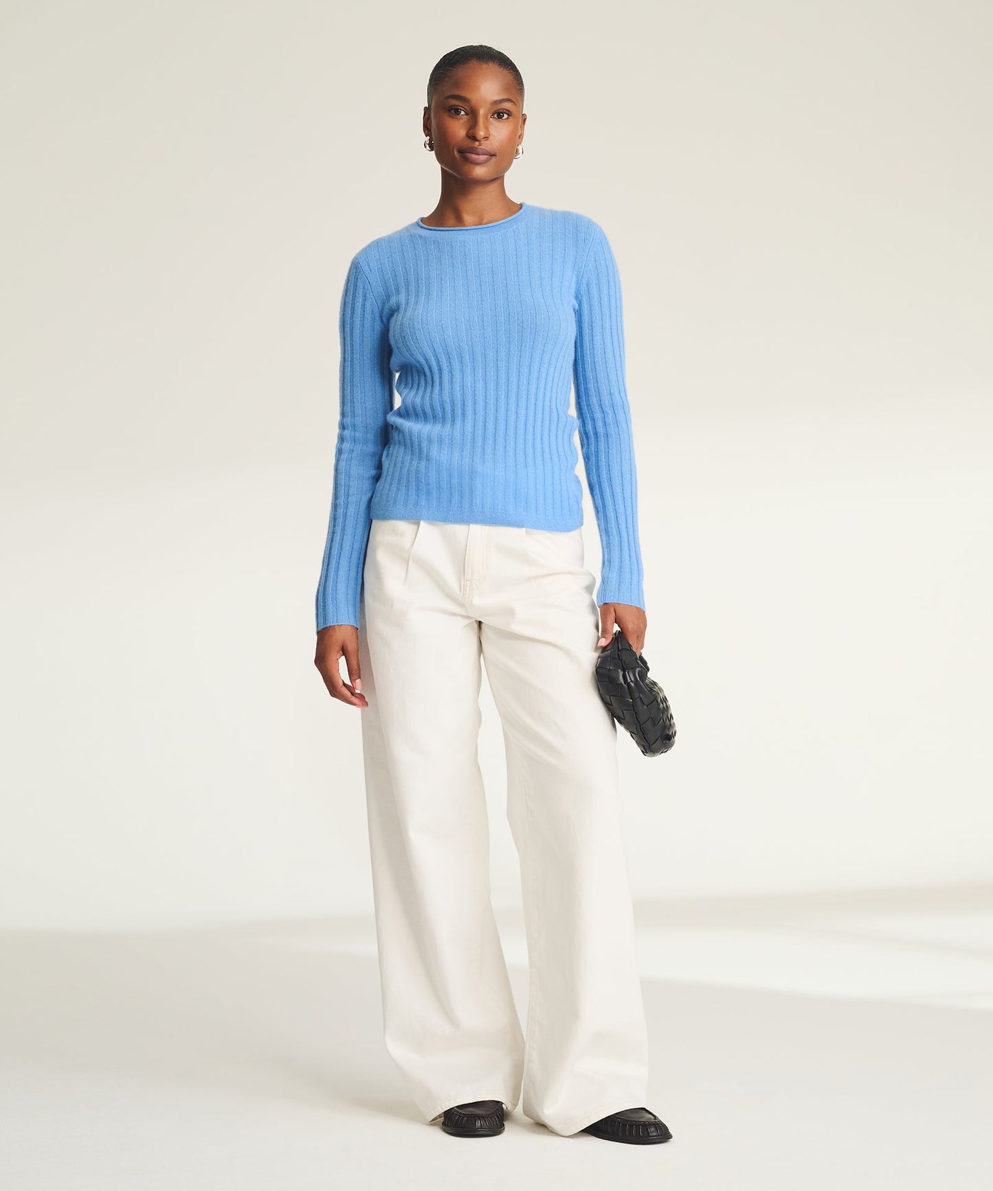Lightweight Cashmere Ribbed Sweater