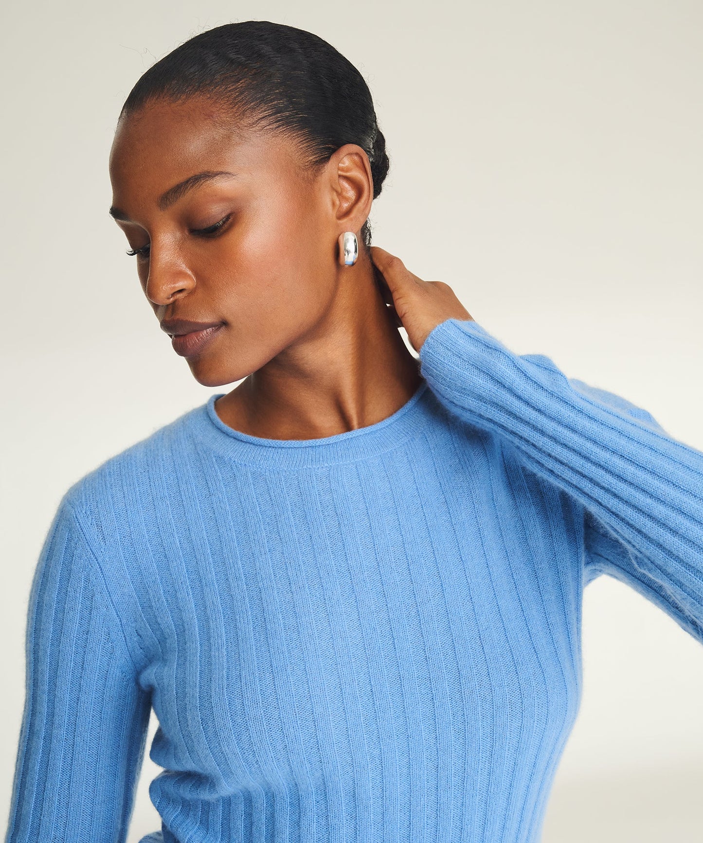 Lightweight Cashmere Ribbed Sweater