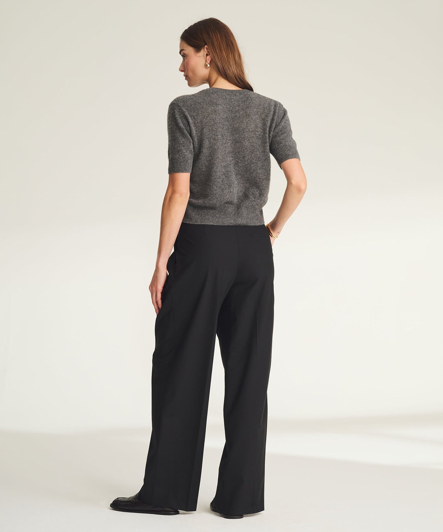 Lightweight Cashmere Short Sleeve Cardigan