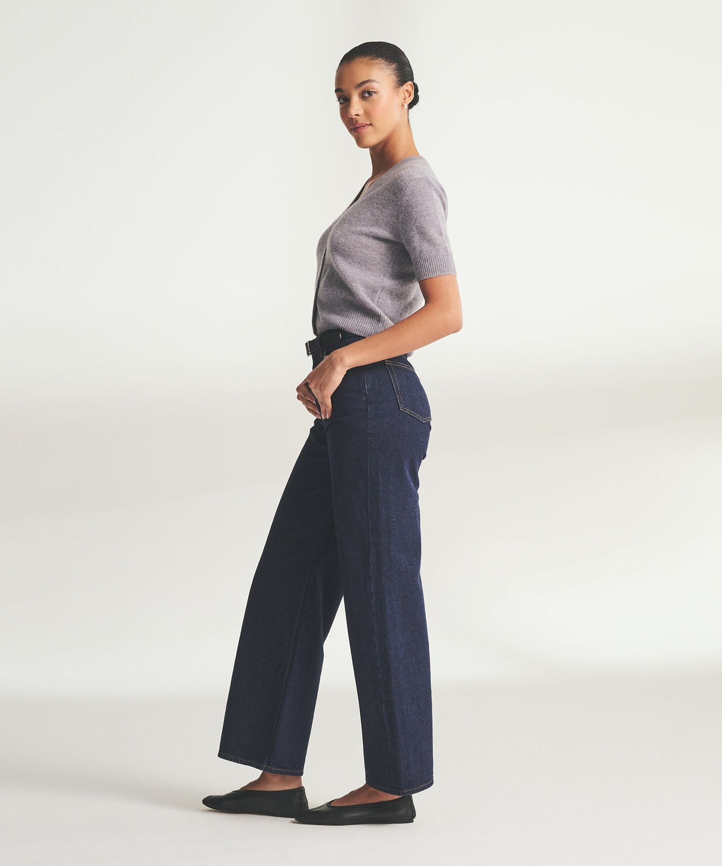 Lightweight Cashmere Short Sleeve Cardigan