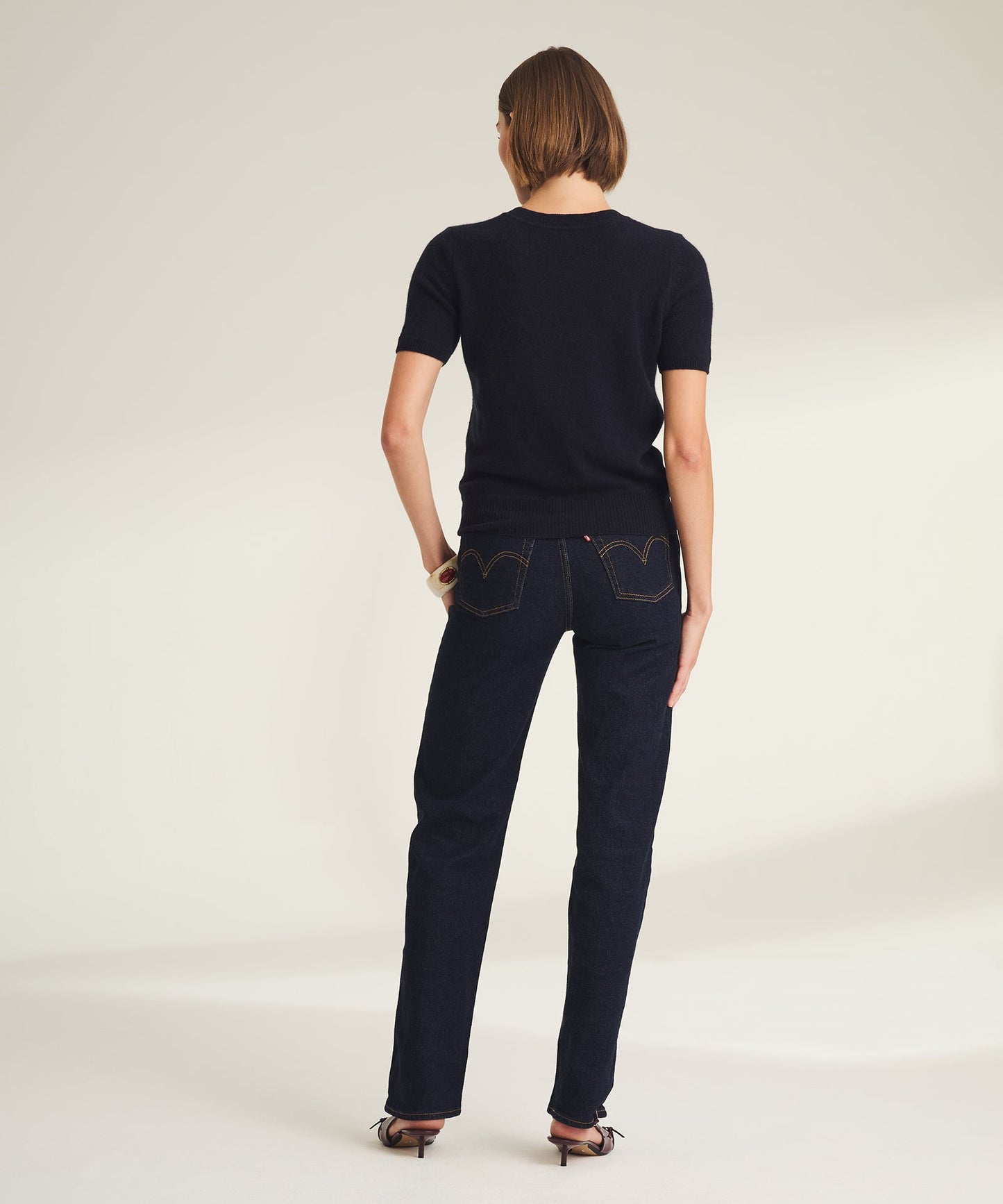 Lightweight Cashmere Short Sleeve Sweater