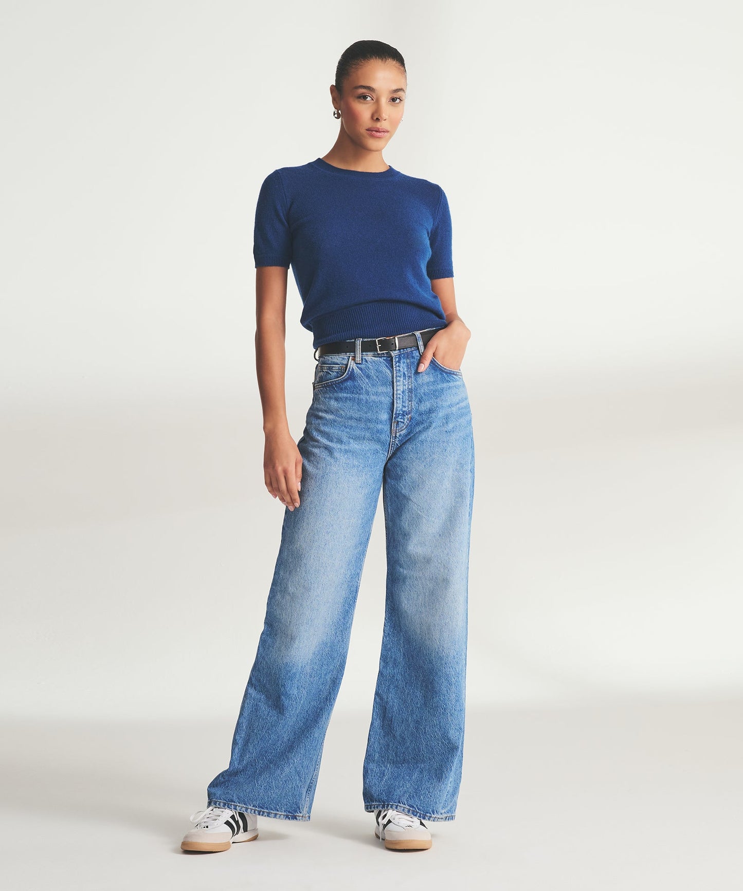 Lightweight Cashmere Short Sleeve Sweater