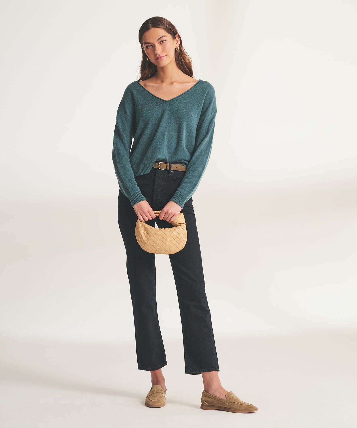 Lightweight Cashmere V-Neck Sweater