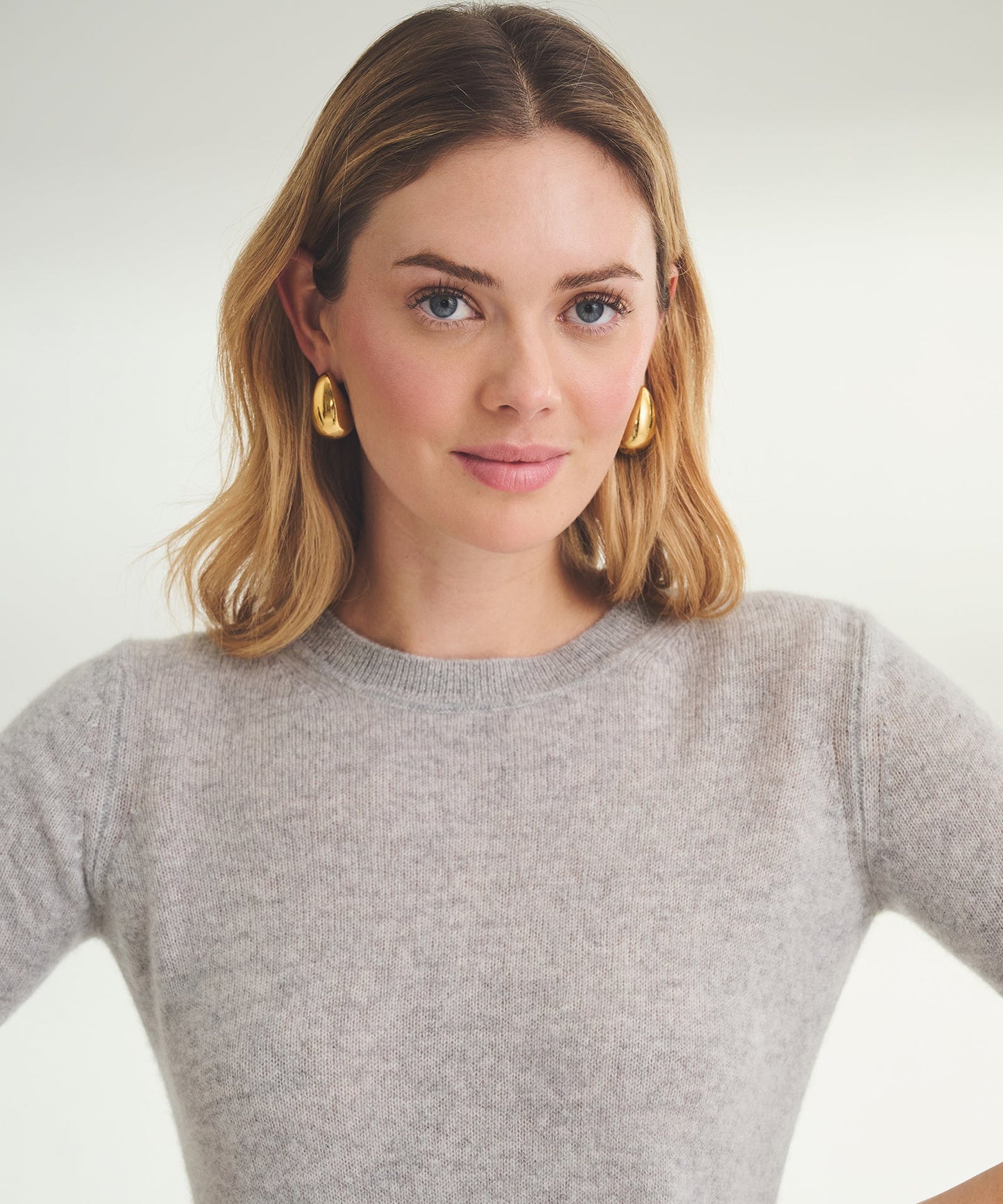 Lightweight Cashmere Short Sleeve Sweater