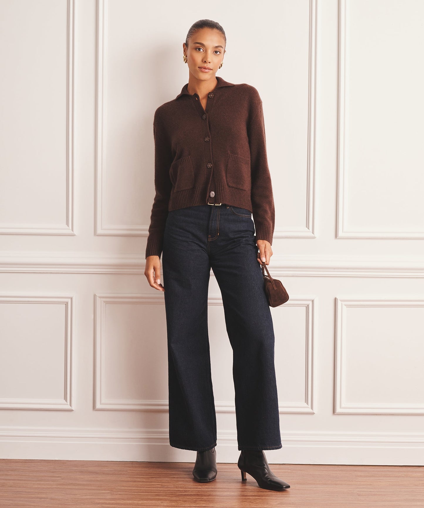 Luxe Cashmere Collared Cardigan