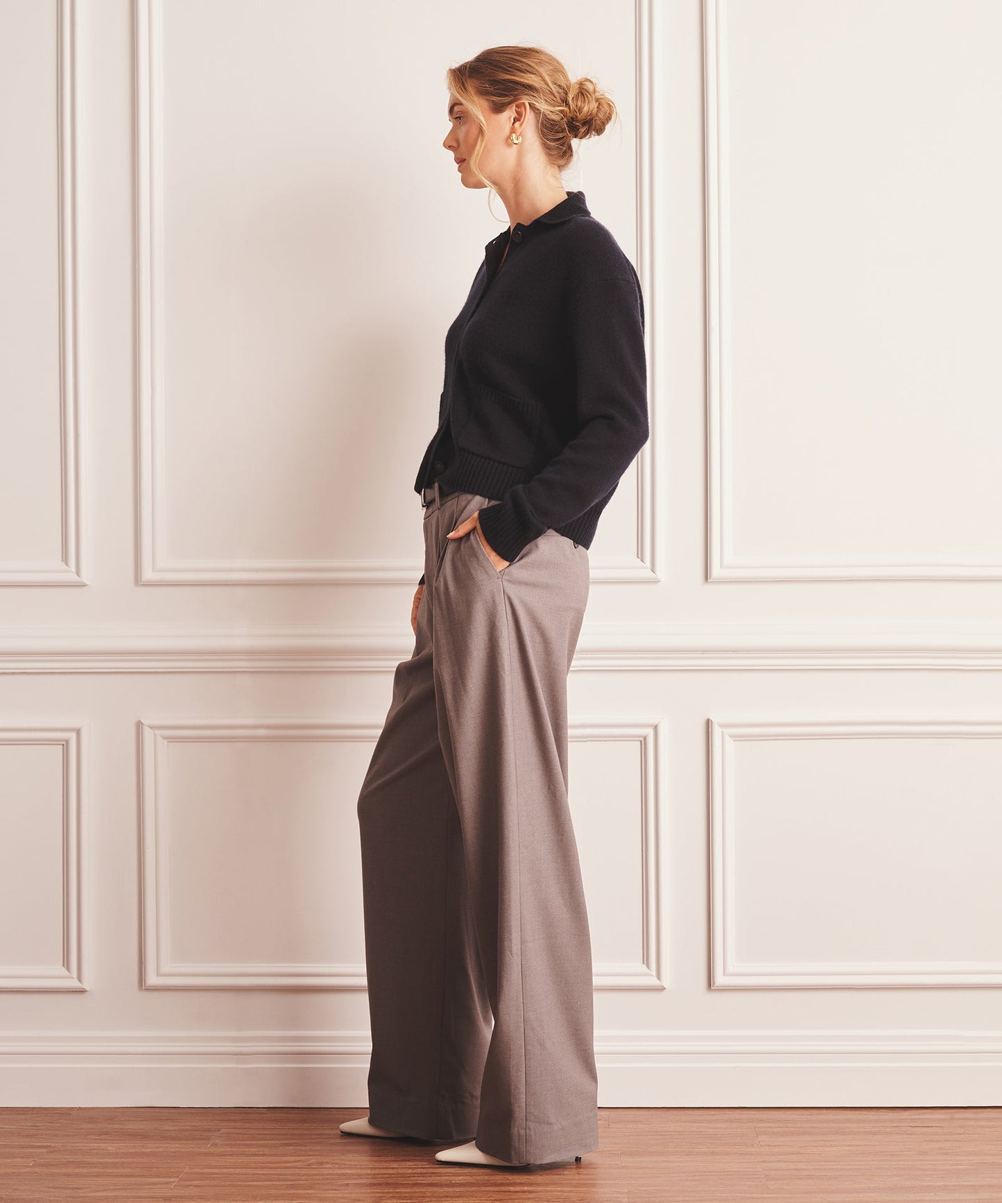 Luxe Cashmere Collared Cardigan