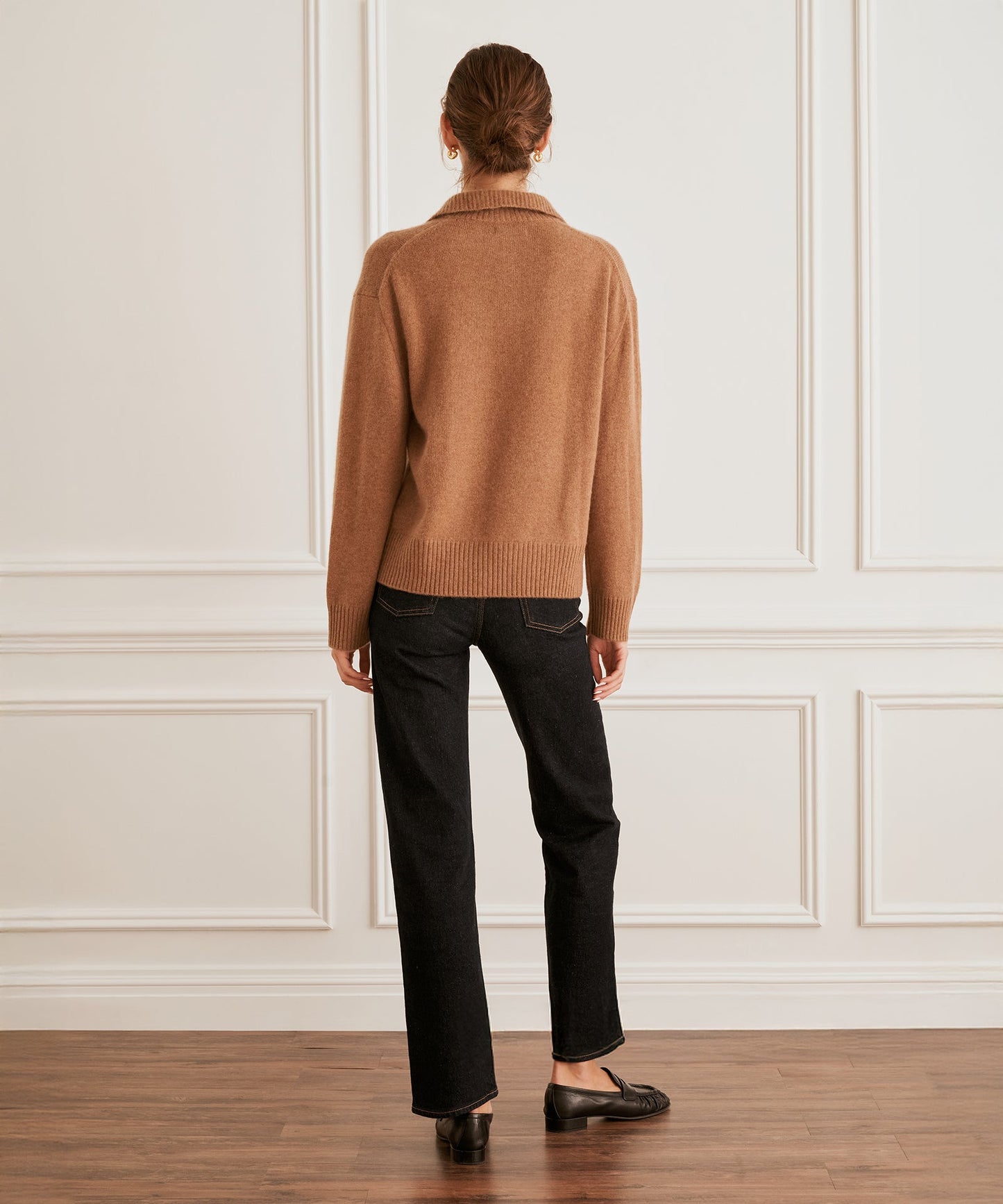 Luxe Cashmere High Neck Quarter Zip