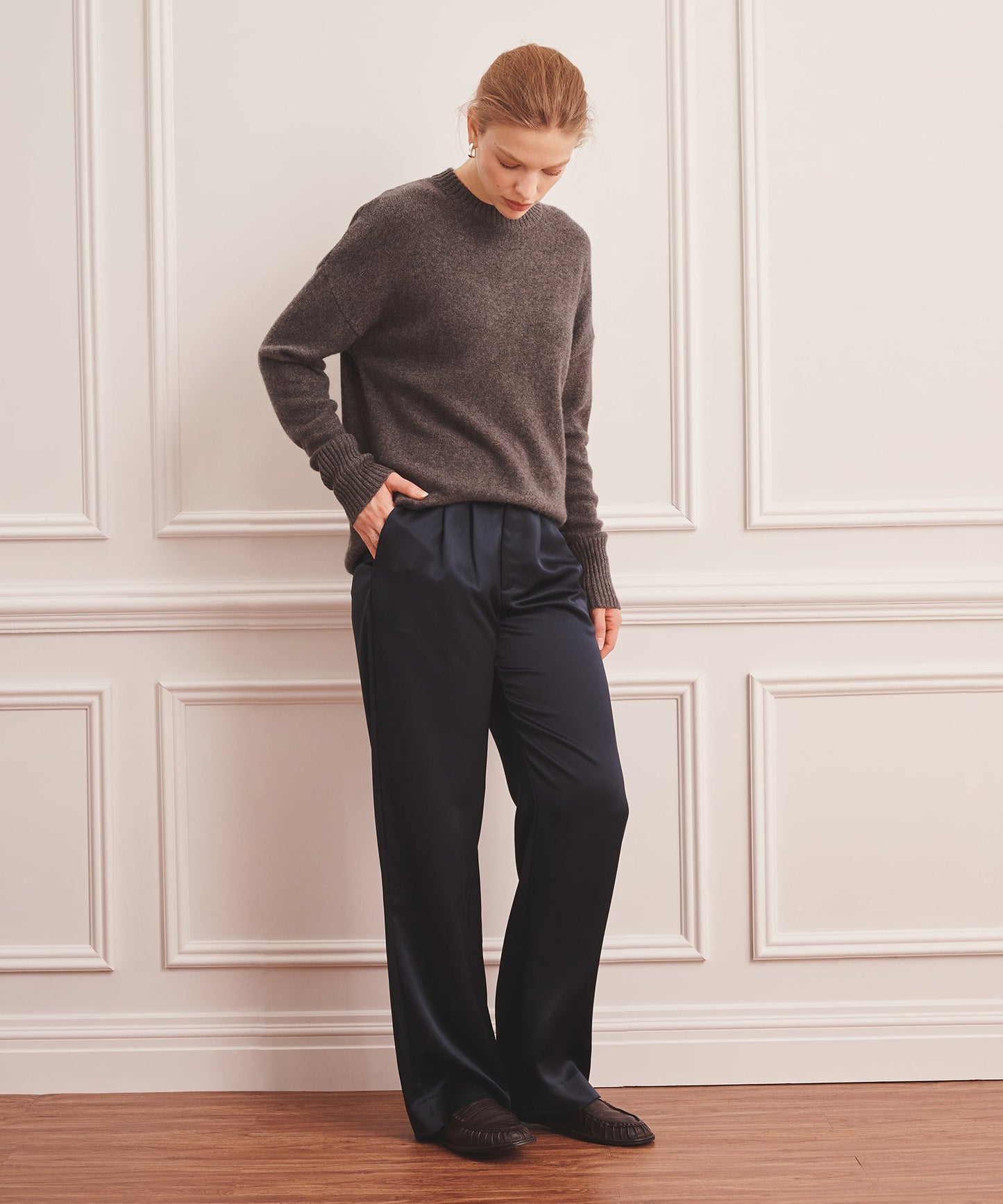 Luxe Cashmere Oversized Crewneck Sweater