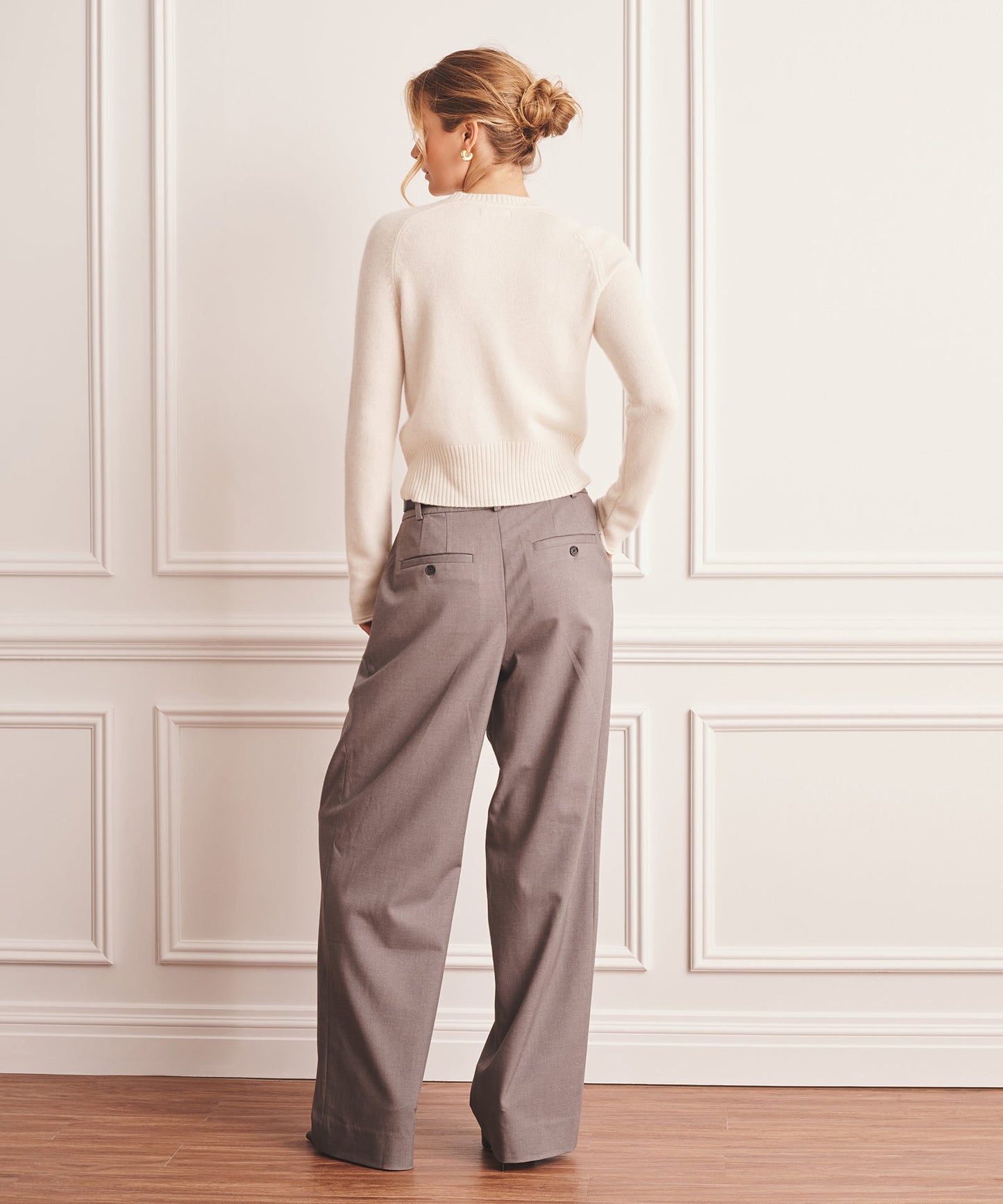 Luxe Cashmere Saddle Crewneck Sweater