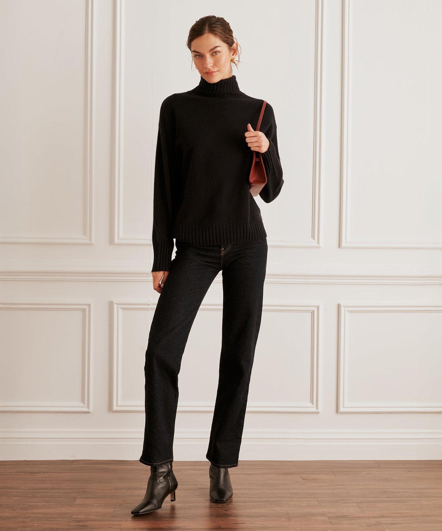 Luxe Cashmere Turtleneck Sweater