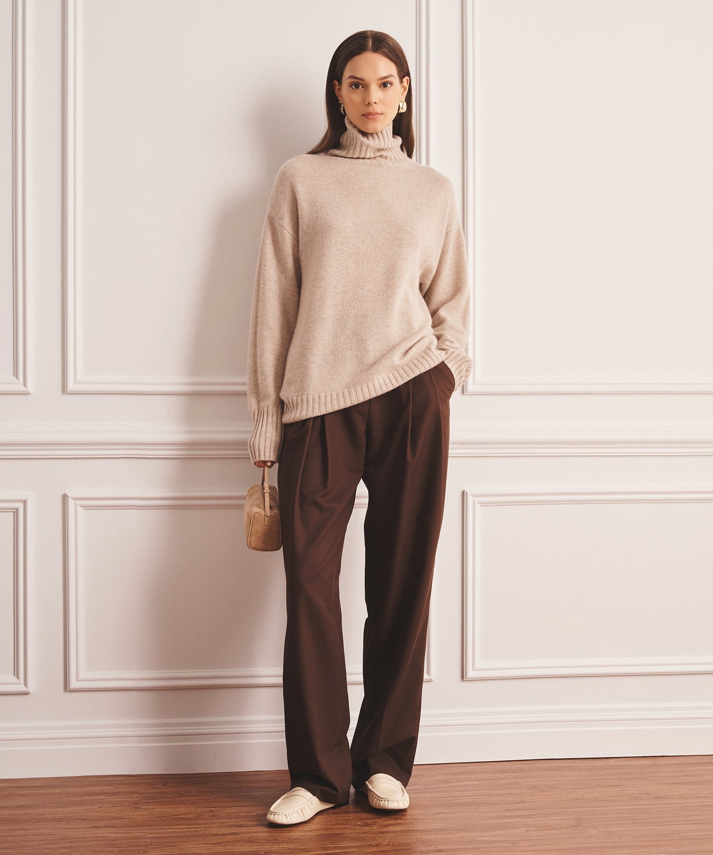 Luxe Cashmere Turtleneck Sweater