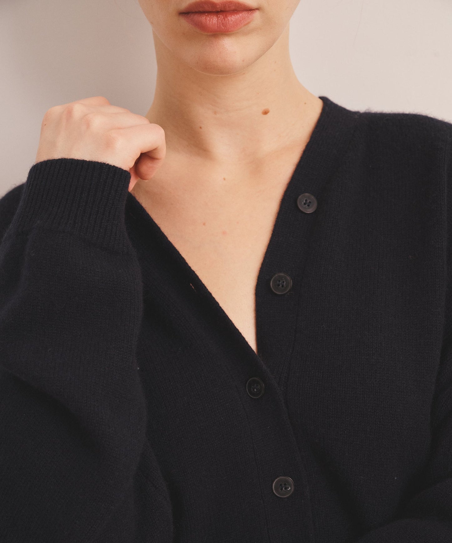 Luxe Cashmere V-Neck Bomber Cardigan