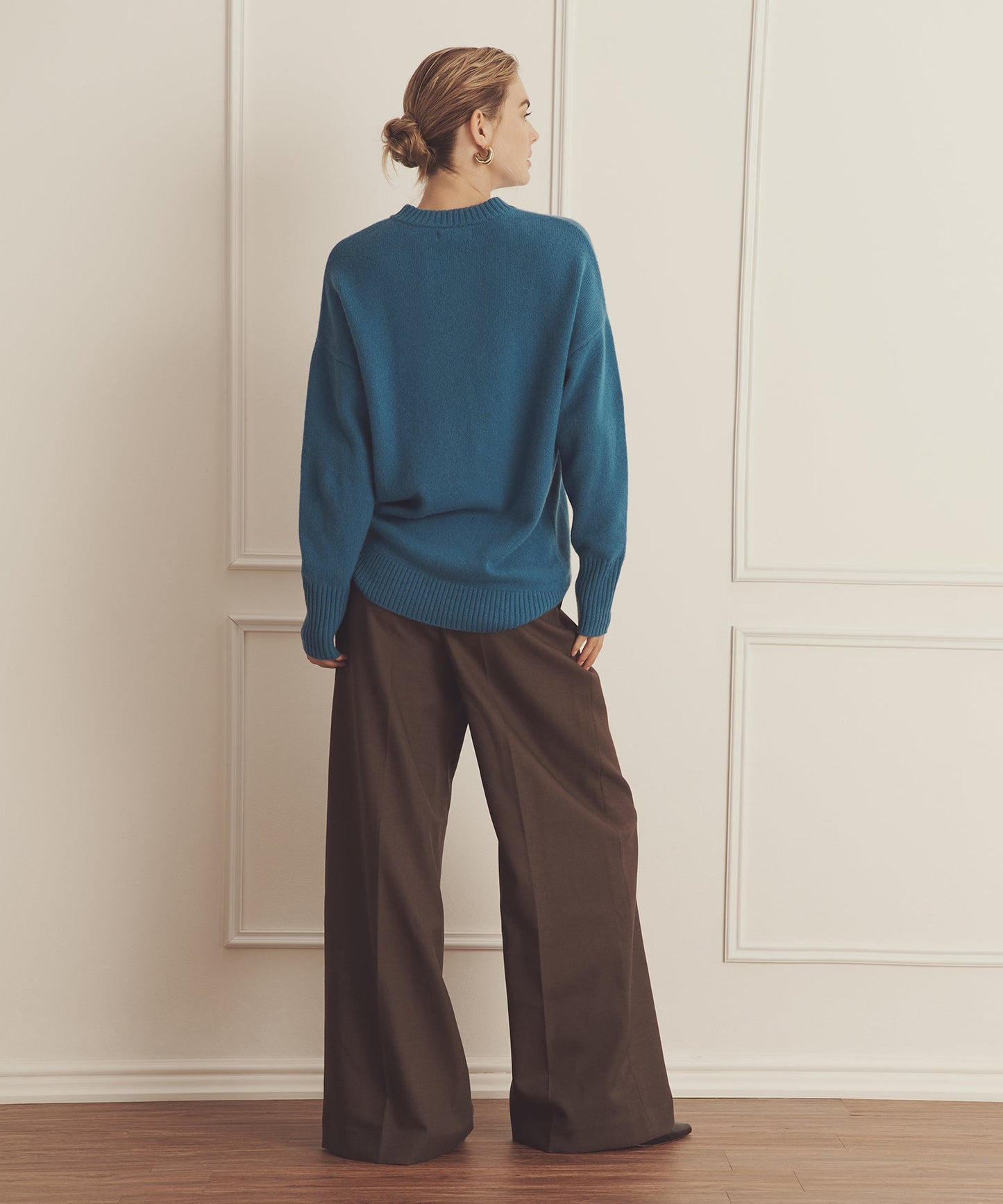 Luxe Cashmere Oversized Crewneck Sweater