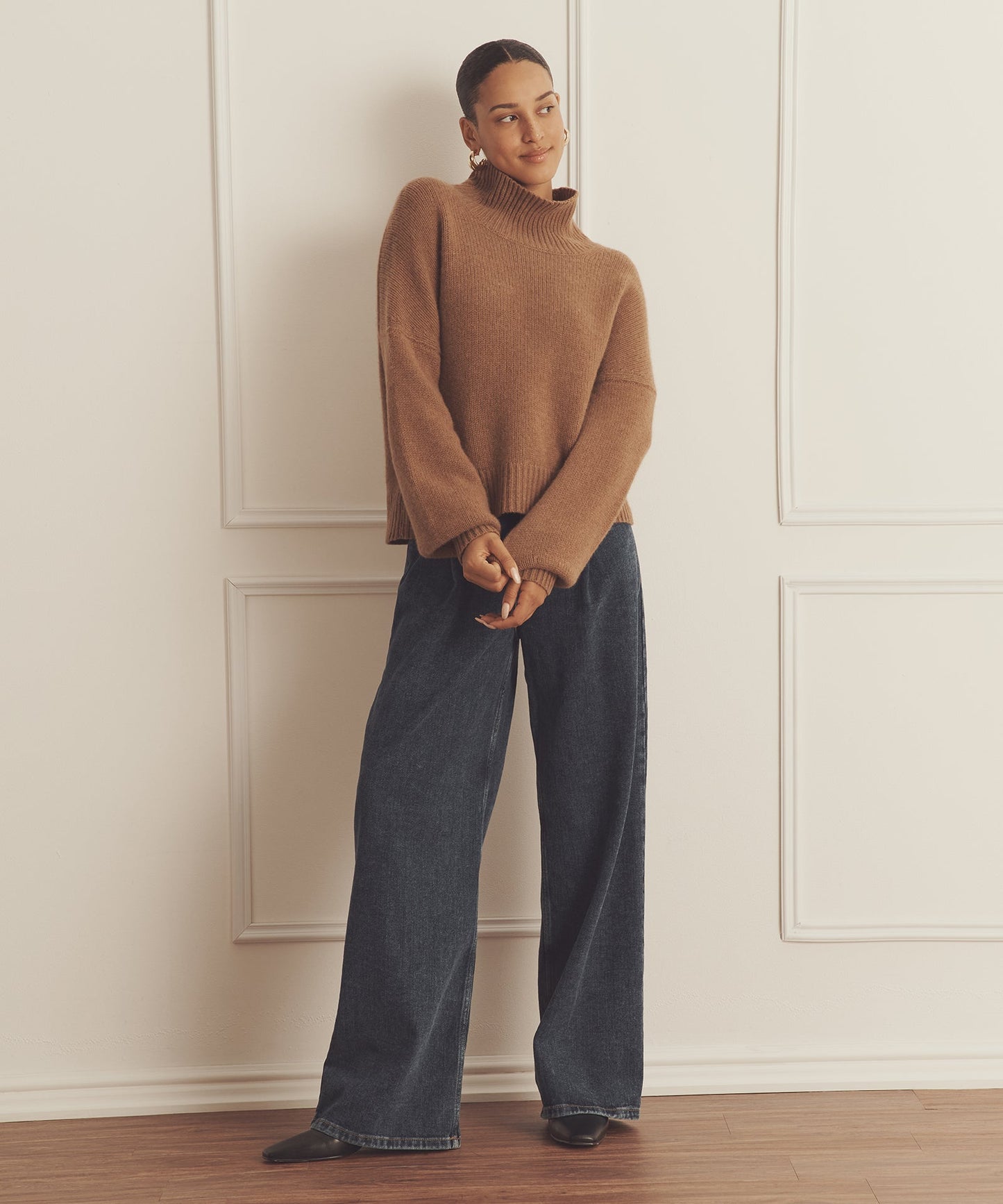 Luxe Cashmere Oversized Turtleneck