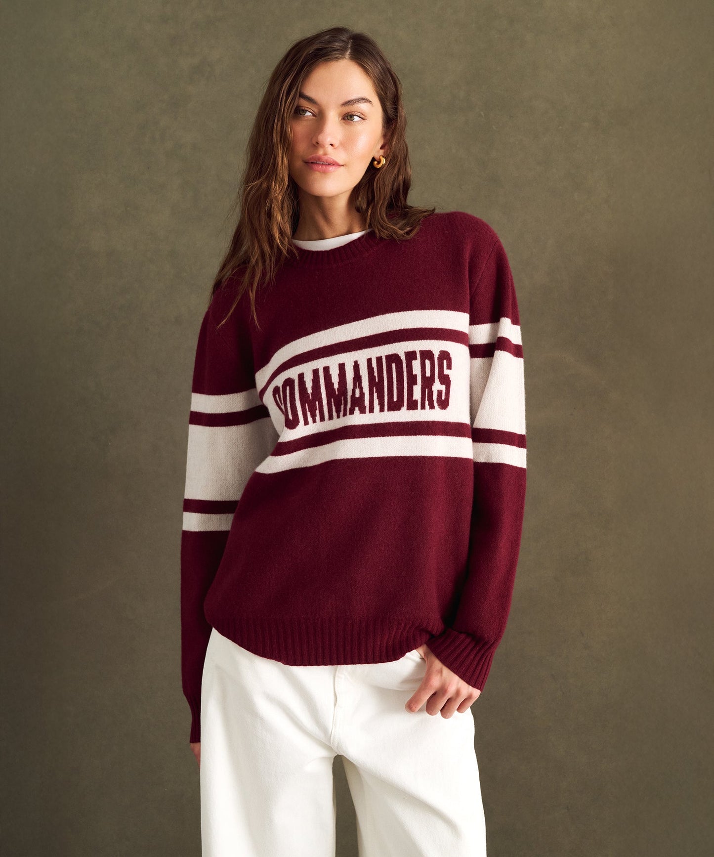 NFL Luxe Cashmere Oversized Crewneck Sweater