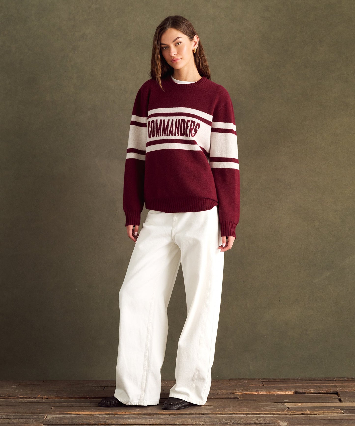 NFL Luxe Cashmere Oversized Crewneck Sweater