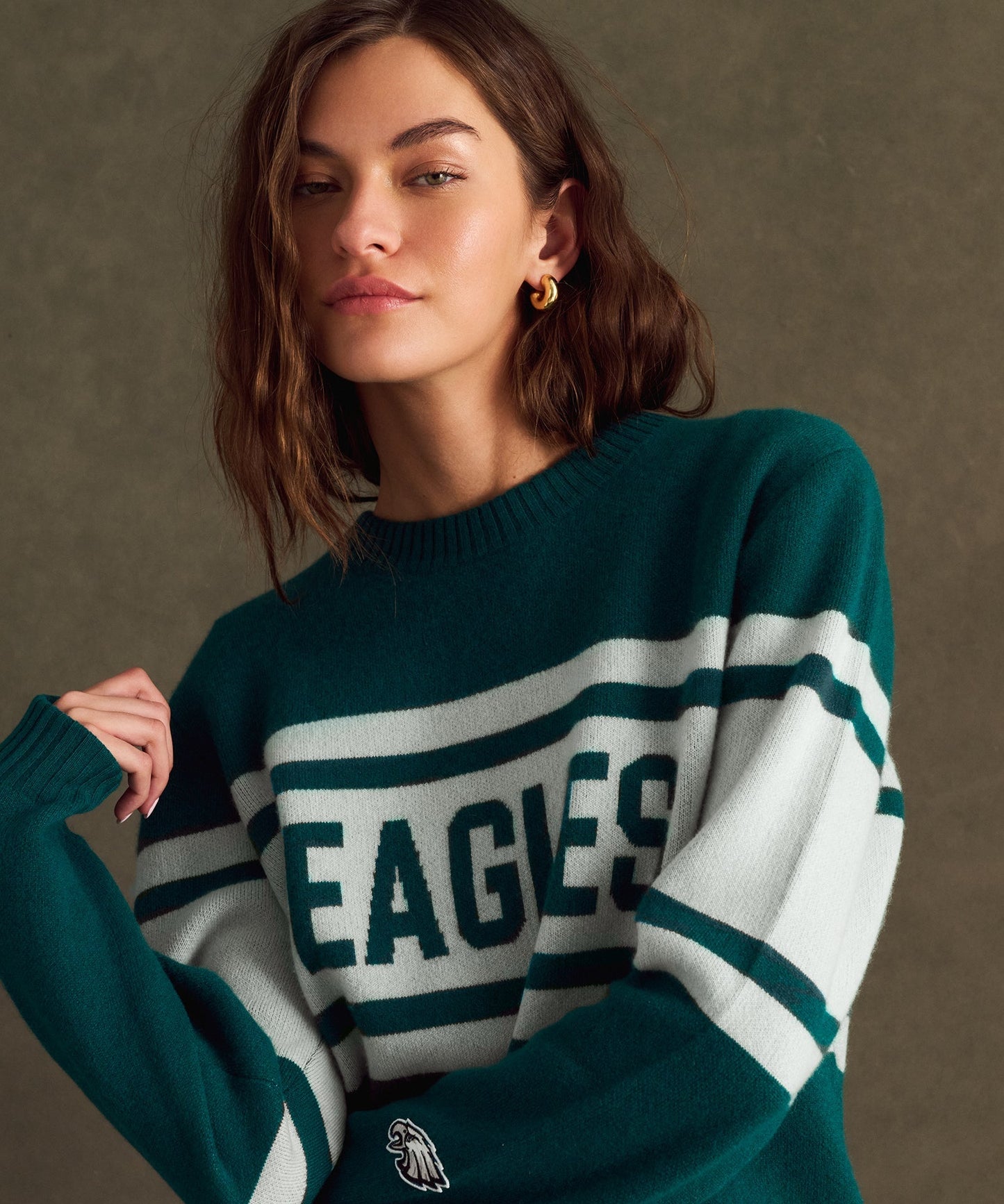 NFL Luxe Cashmere Oversized Crewneck Sweater