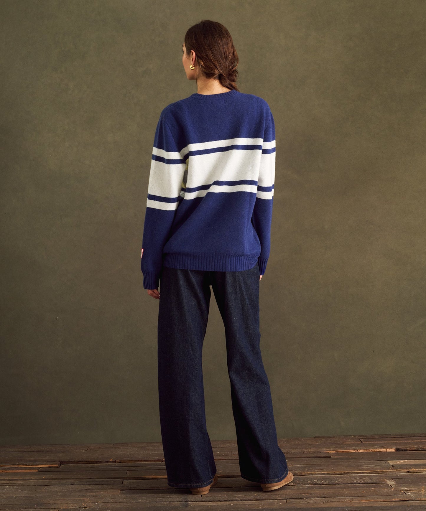 NFL Luxe Cashmere Oversized Crewneck Sweater