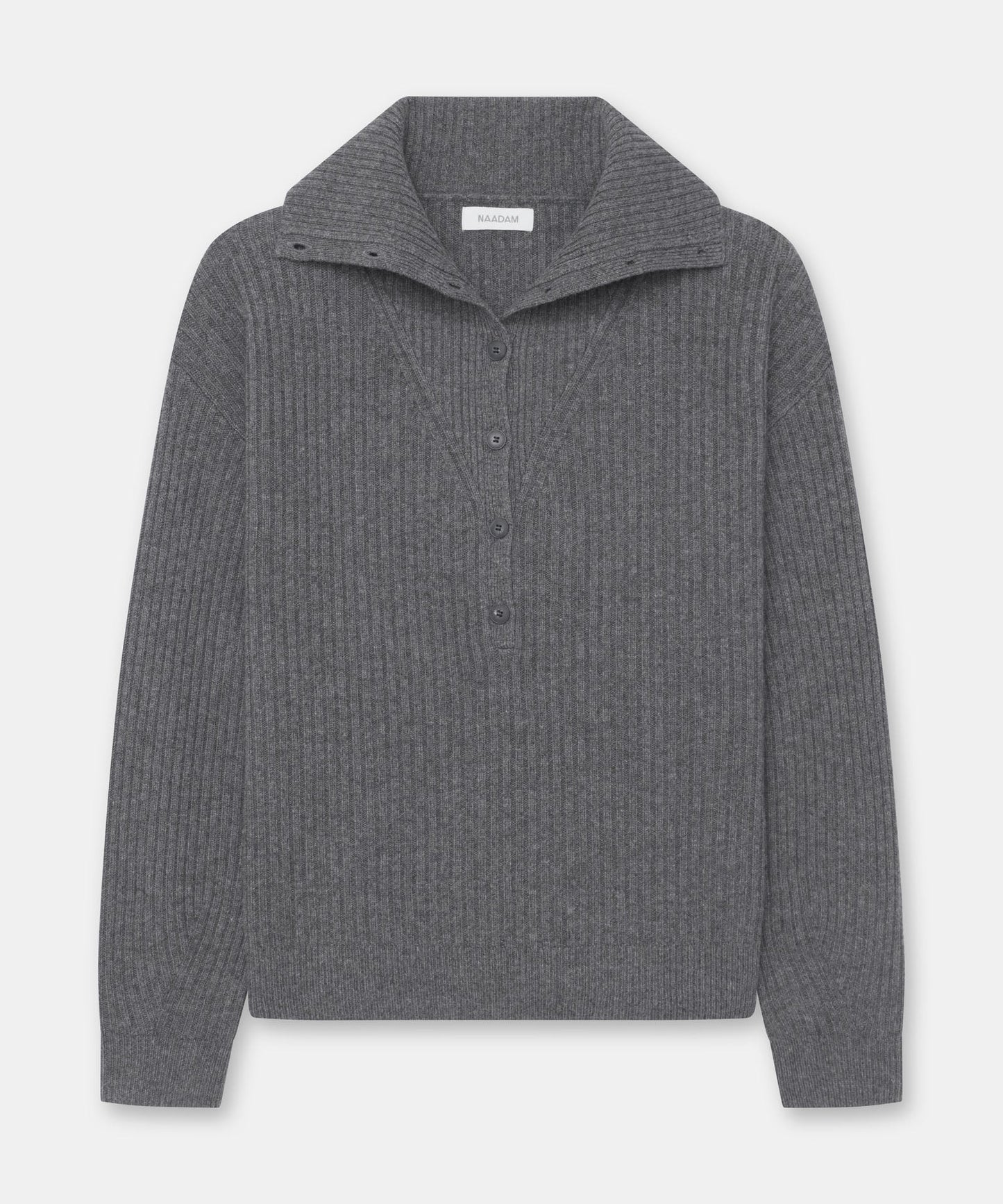 Cashmino Half Button Sweater