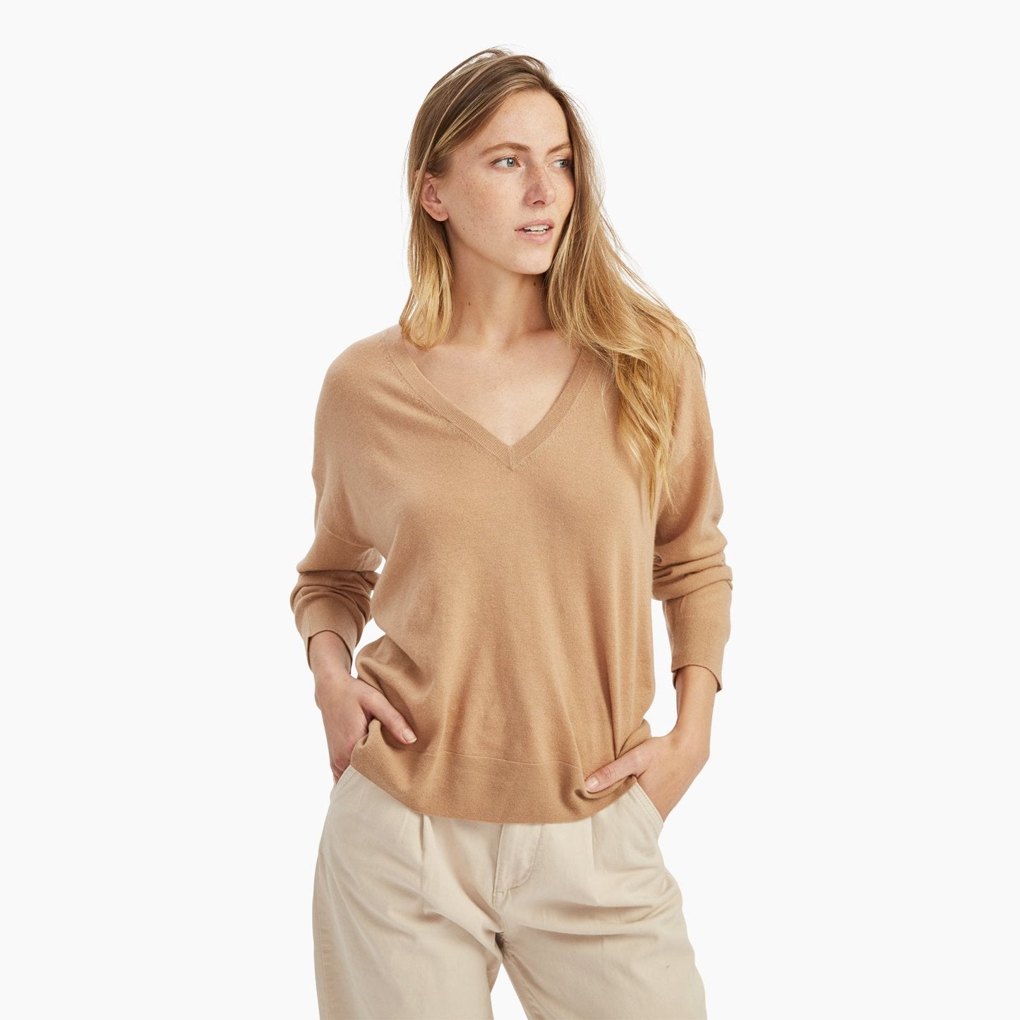 Super Fine Cashmere V-Neck