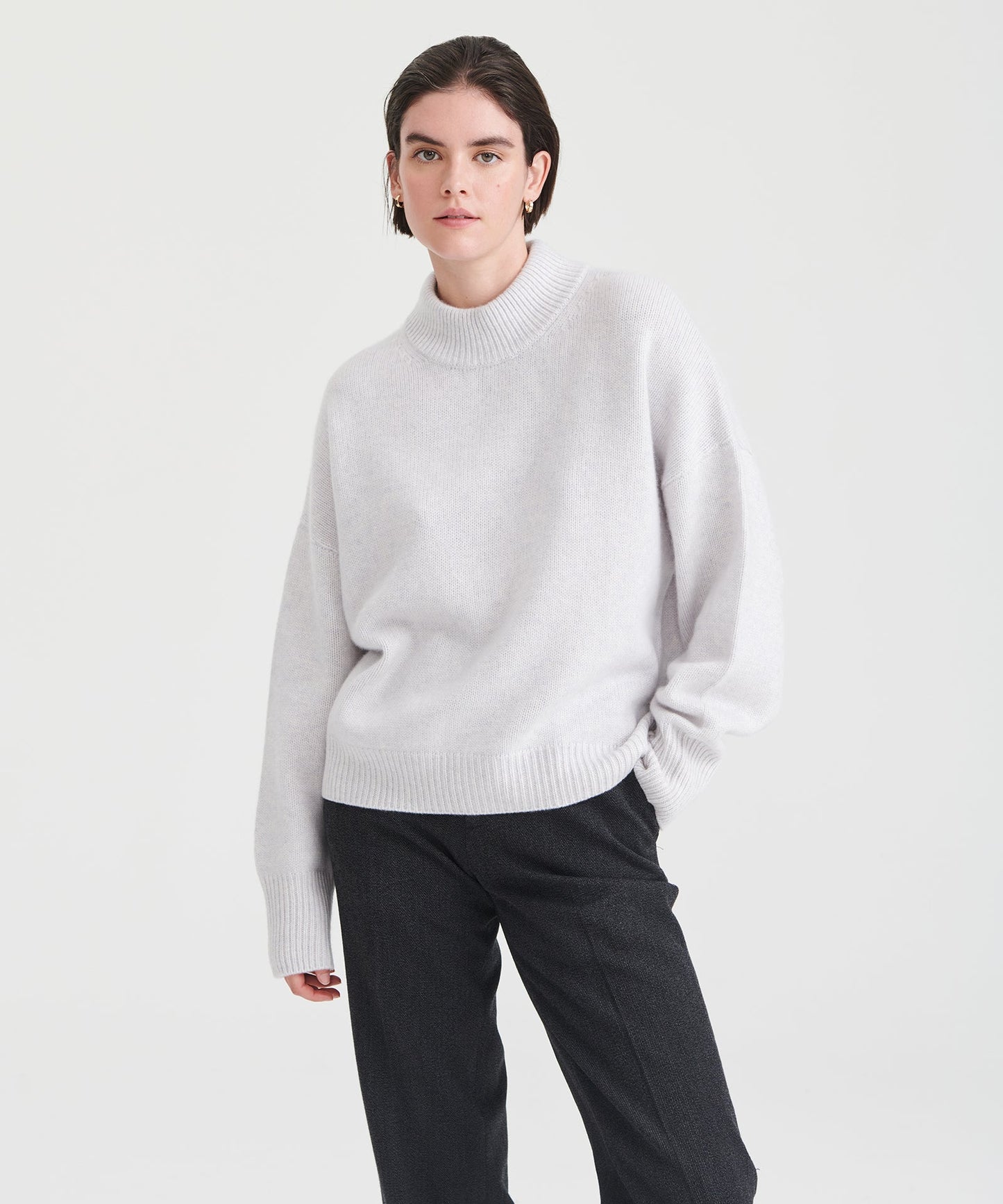 Super Luxe Cashmere Mockneck Sweater