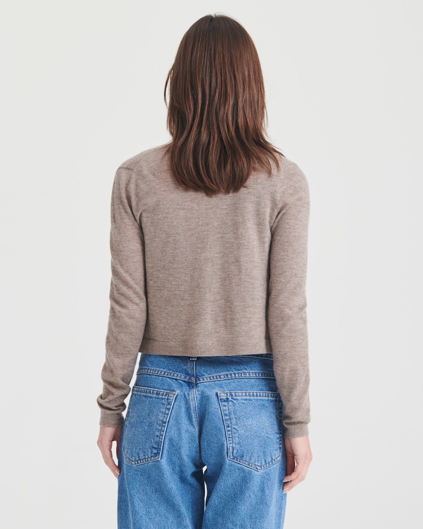 Super Fine Cashmere Cropped Cardigan